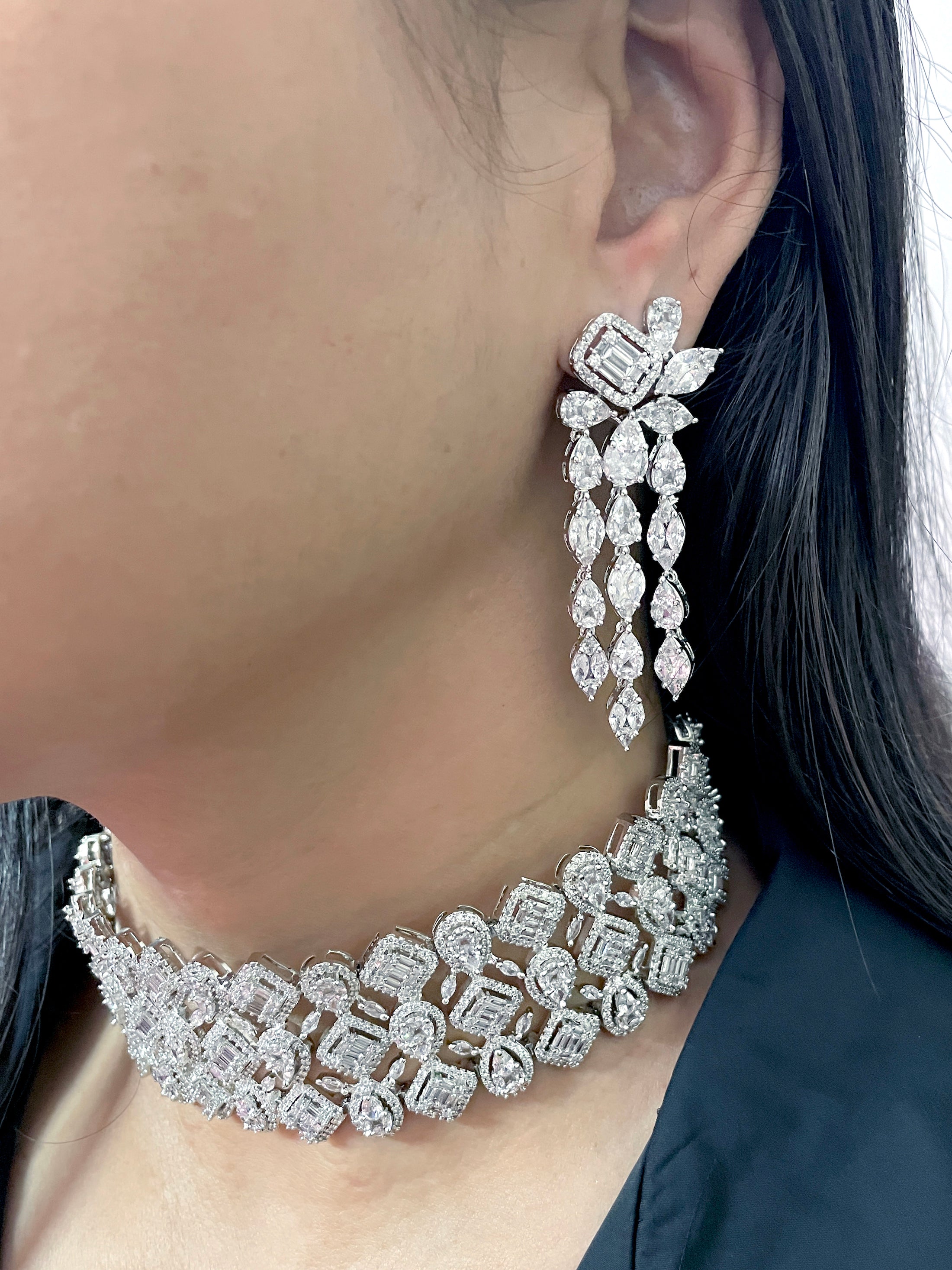 Giaana Diamond Statement Choker Set