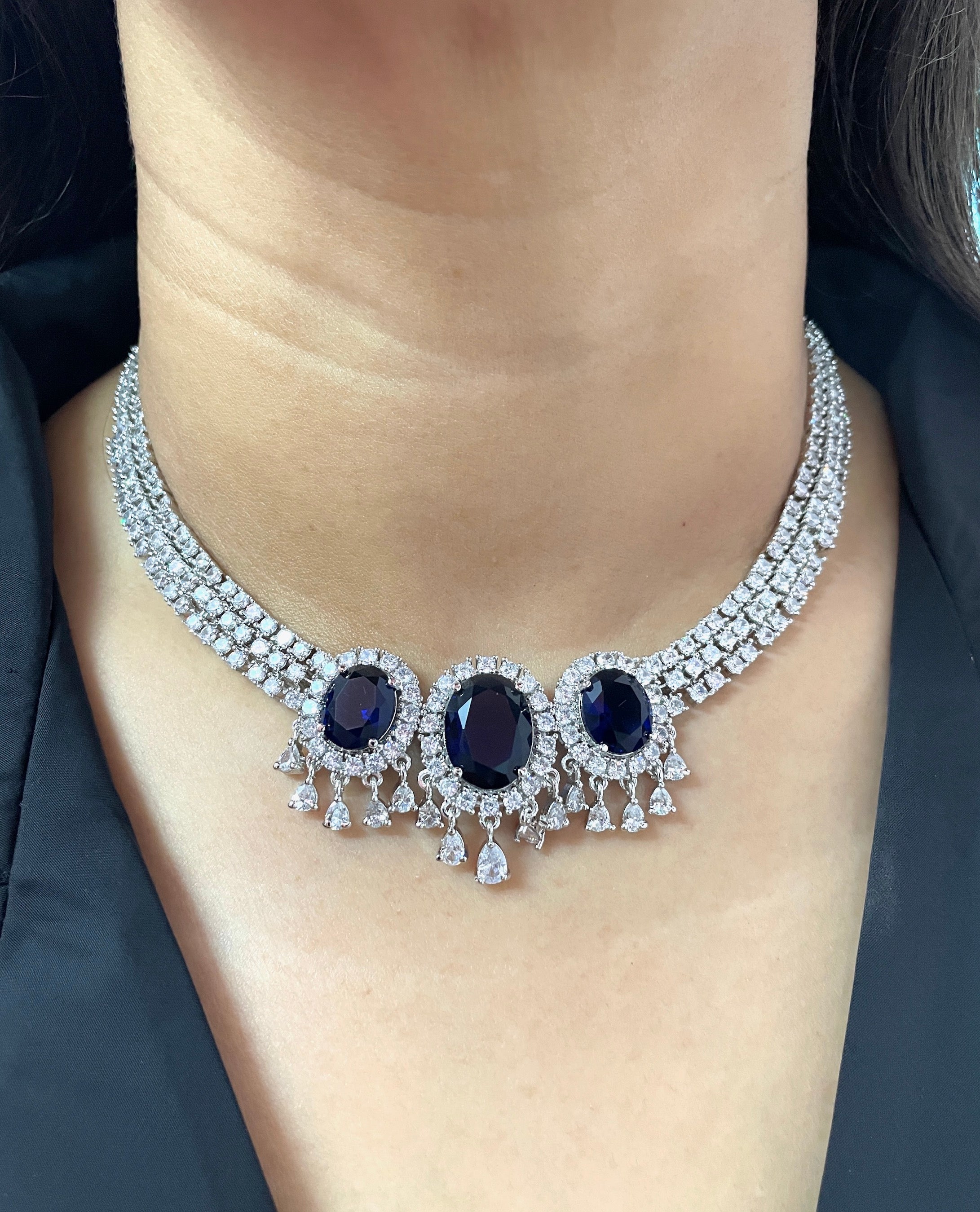 Eliana Elegant Diamond Necklace Set