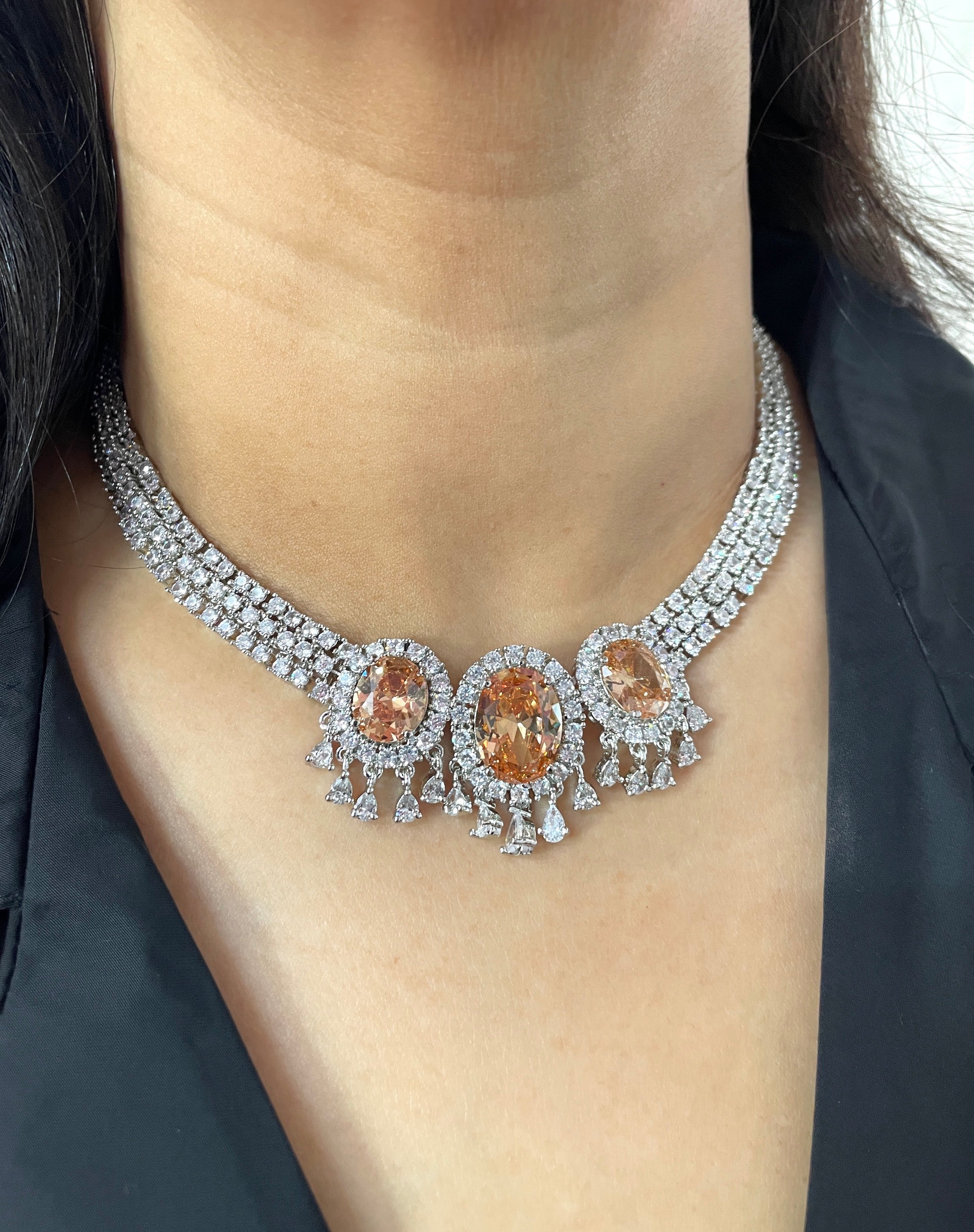 Eliana Elegant Diamond Necklace Set