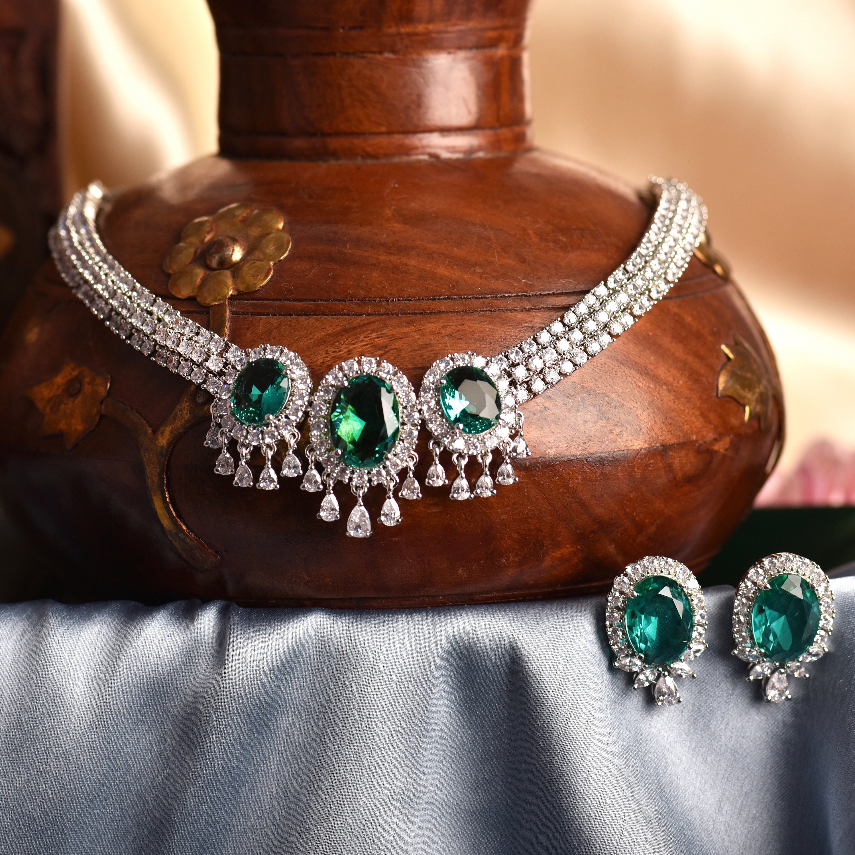 Eliana Elegant Diamond Necklace Set