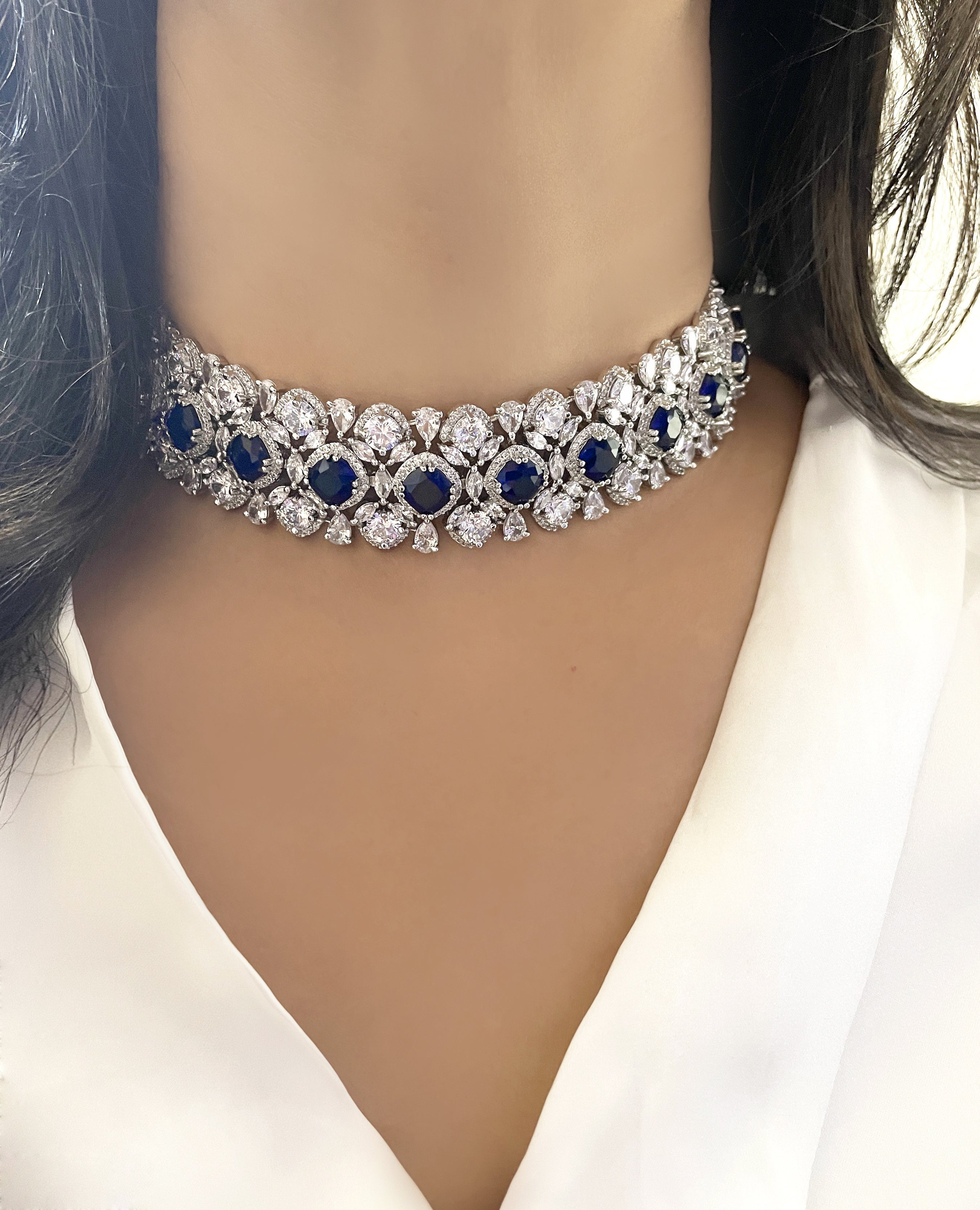 Cairo Statement Diamond Choker Set