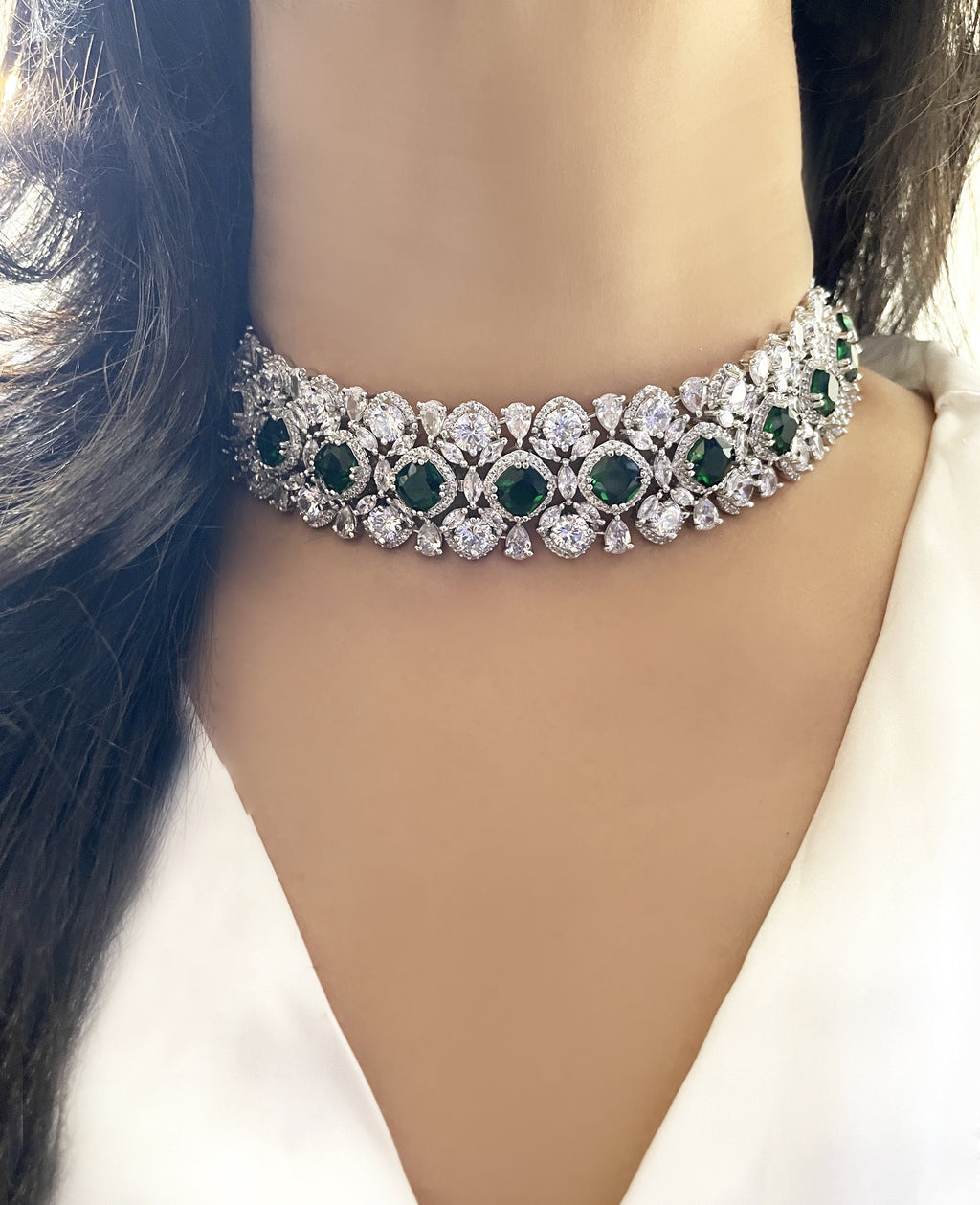 Cairo Statement Diamond Choker Set