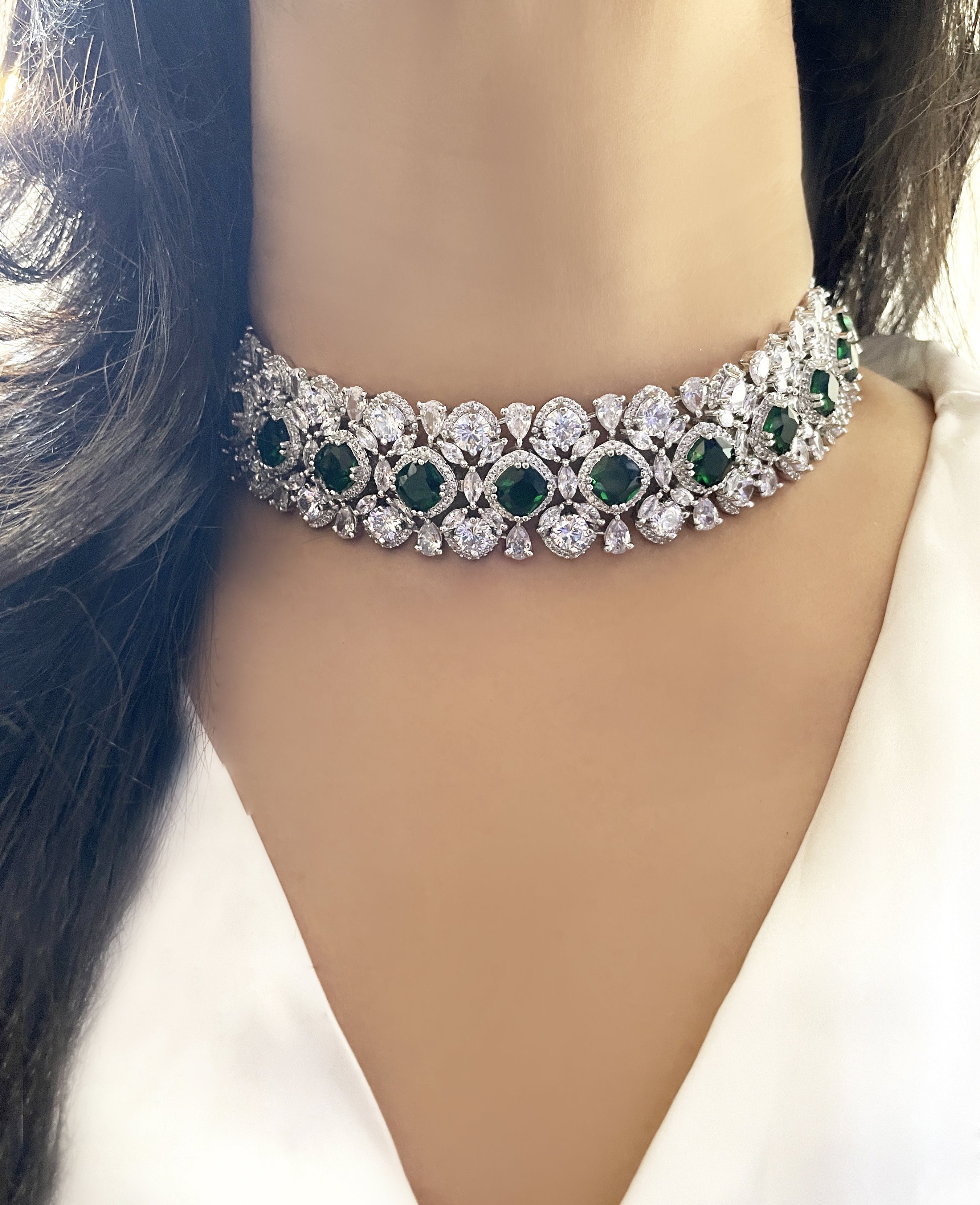 Cairo Statement Diamond Choker Set