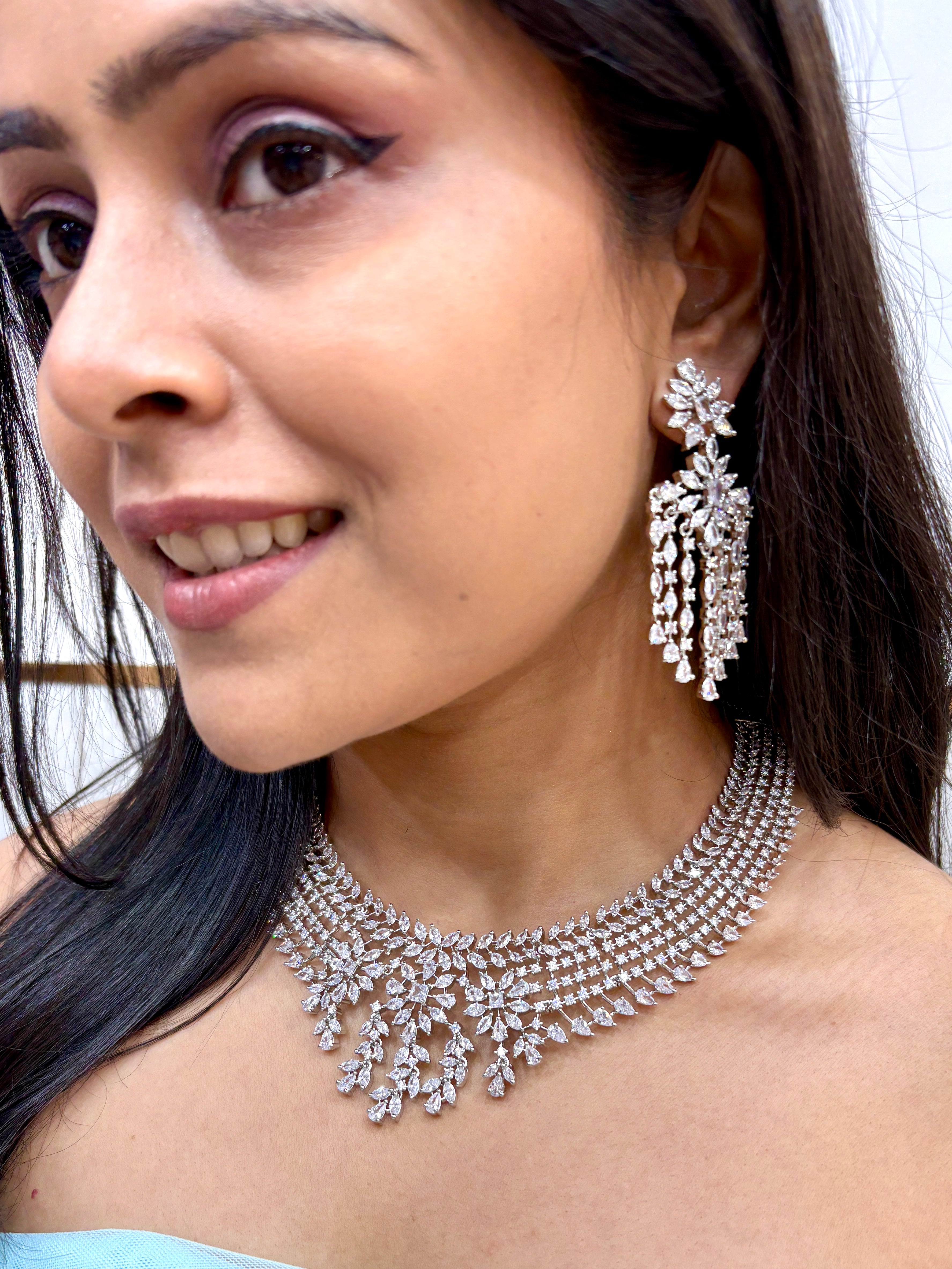 Aleena Designer Diamond Necklace Set