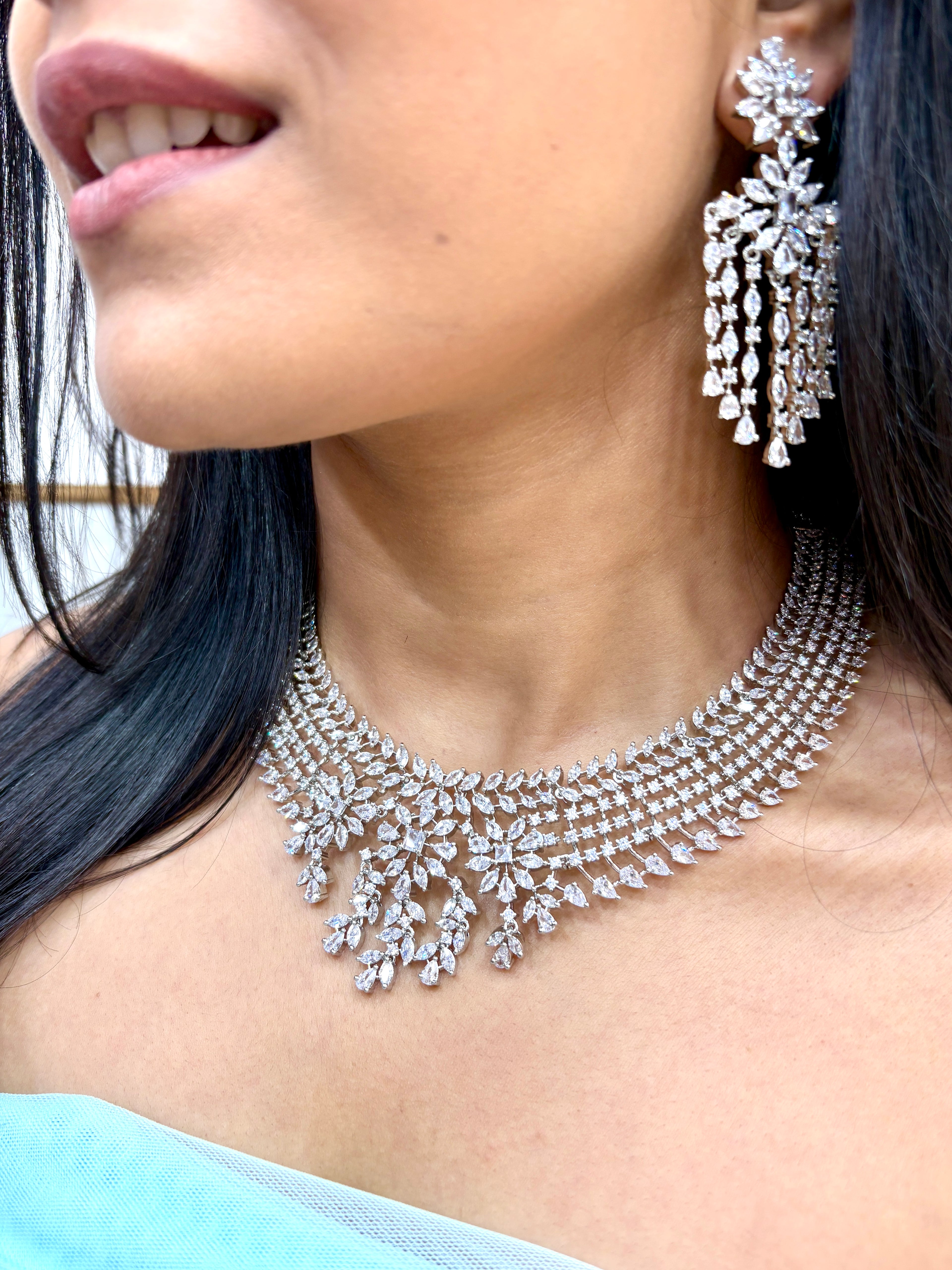 Aleena Designer Diamond Necklace Set