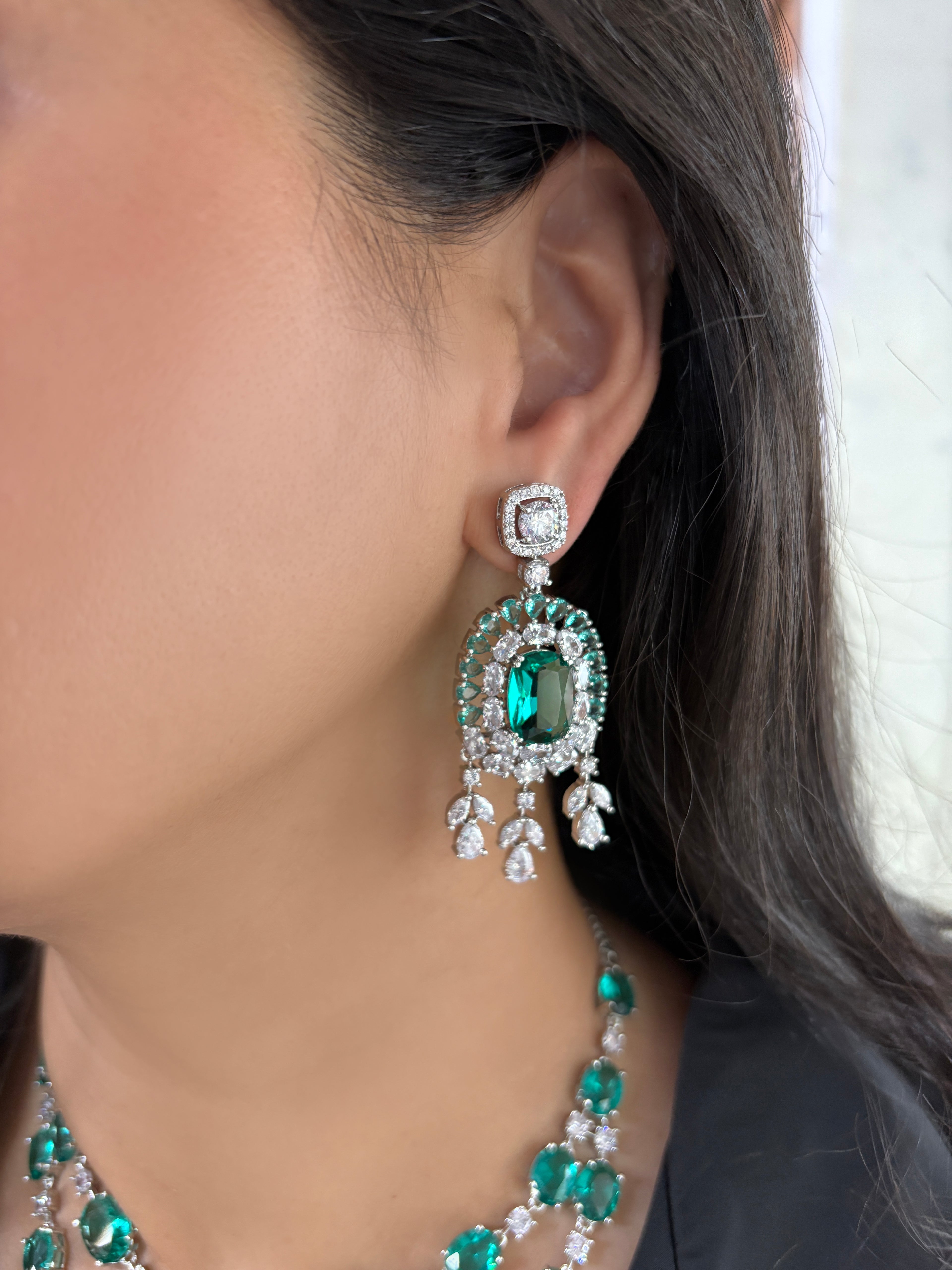 Dorothy Designer Diamond & Color Stone Necklace Set