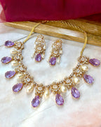 Leela Traditional Diamond & Pearl Necklace Set