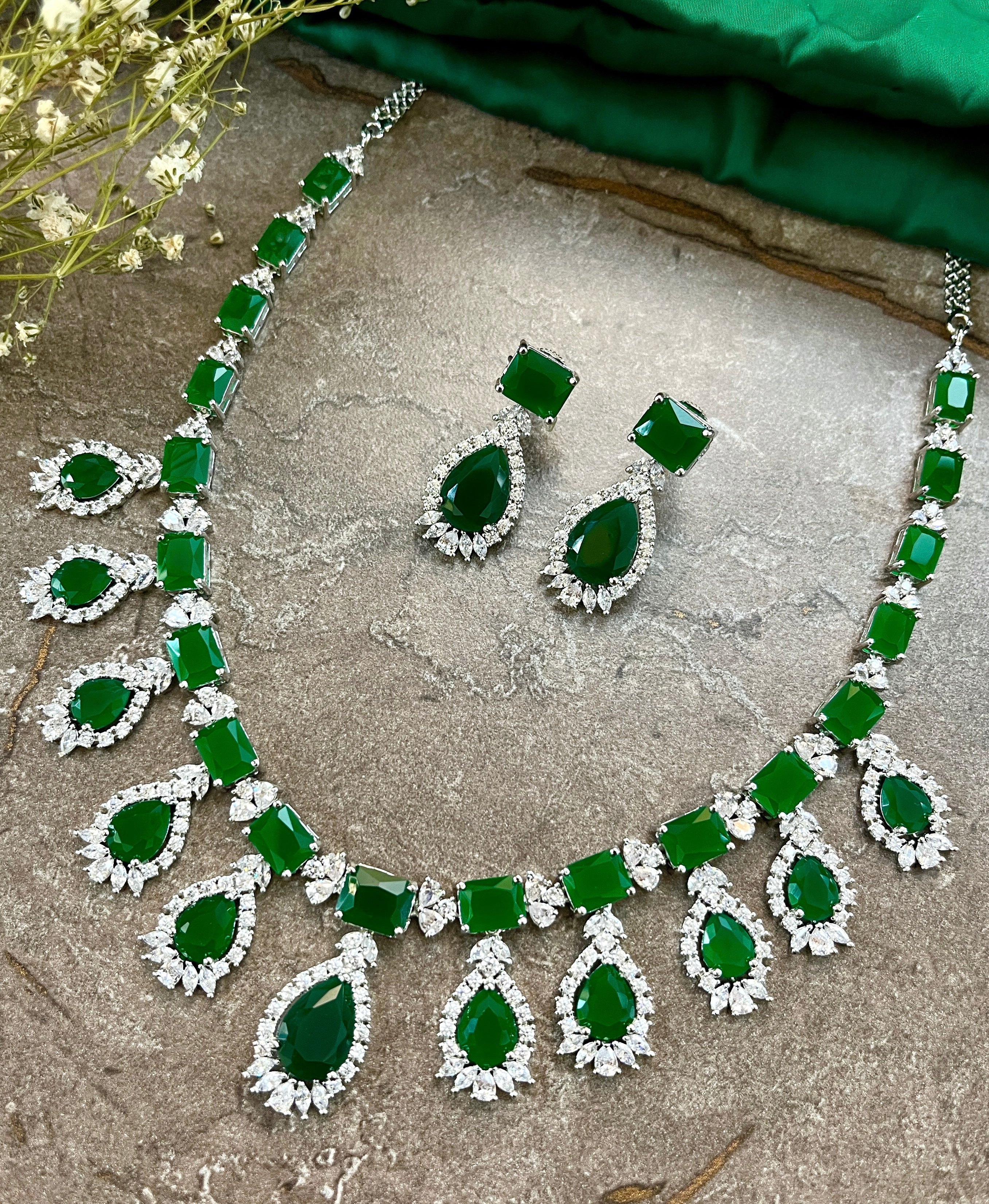 Diara Diamond & Gemstone Necklace Set