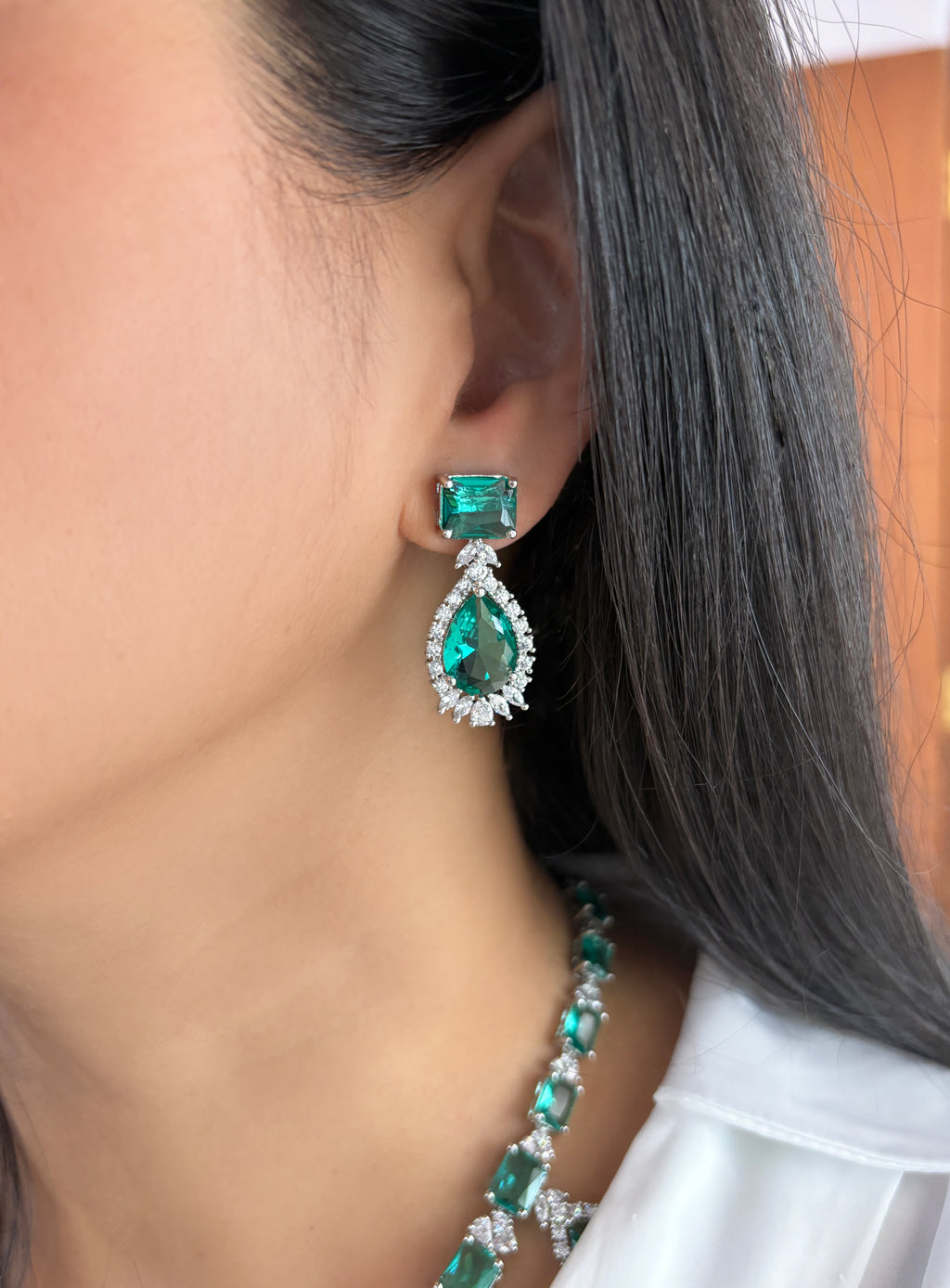 Diara Diamond & Gemstone Necklace Set