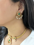 Vashti Gold Plated Designer Choker Set