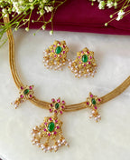 Vashti Gold Plated Designer Choker Set