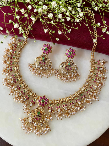 Minakshi Polki Heritage Necklace Set