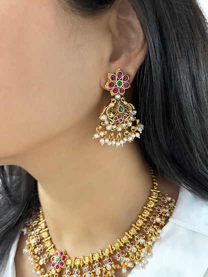 Minakshi Polki Heritage Necklace Set