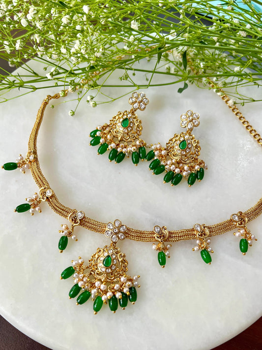 Dhriti Polki Designer Necklace Set