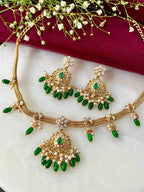 Dhriti Polki Designer Necklace Set
