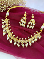 Nirvi Classic Polki Necklace Set