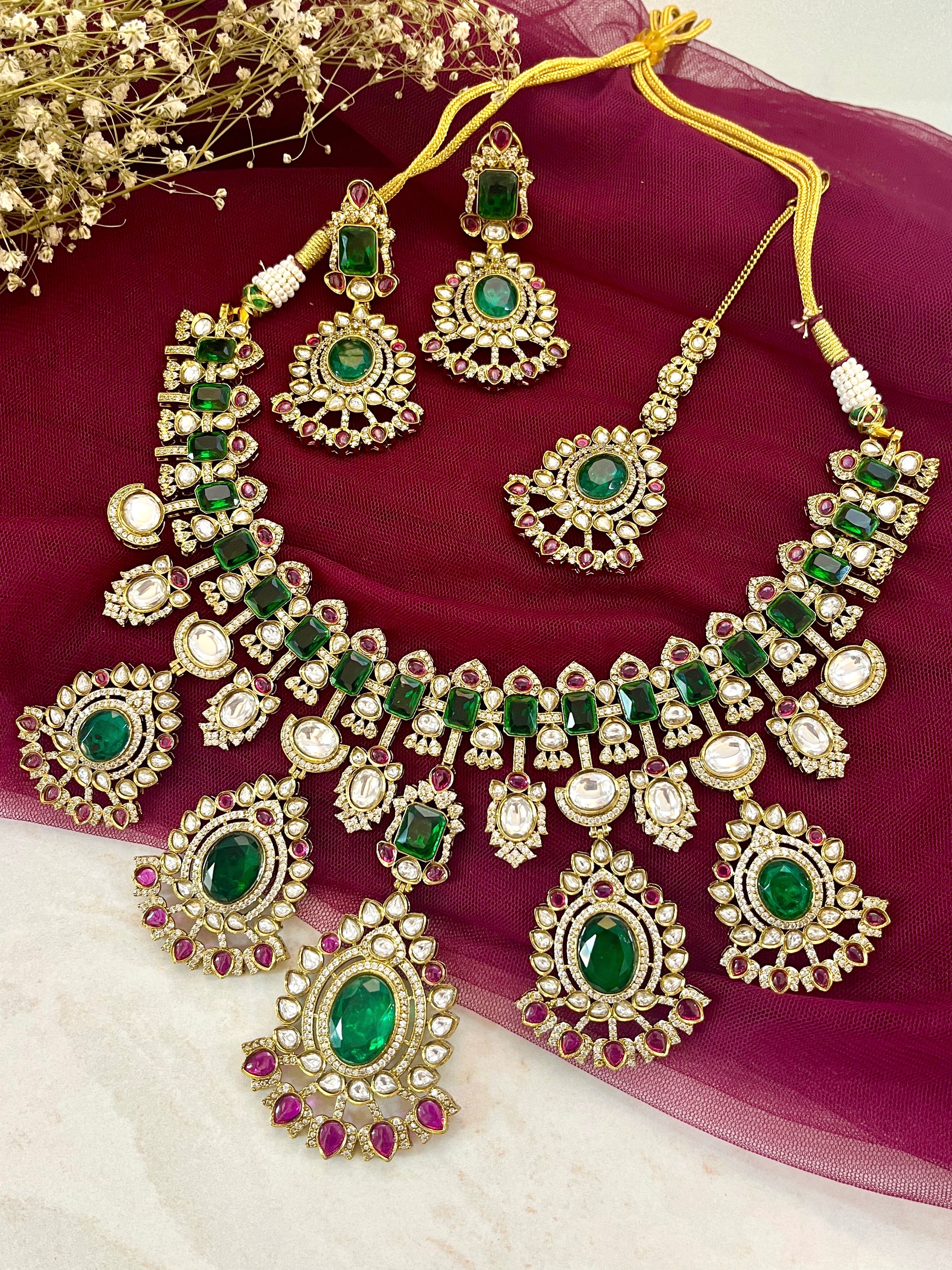 Zaida Bridal Polki Necklace Set