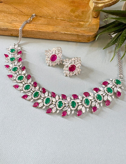 Hazel Dual Color Designer Choker Set