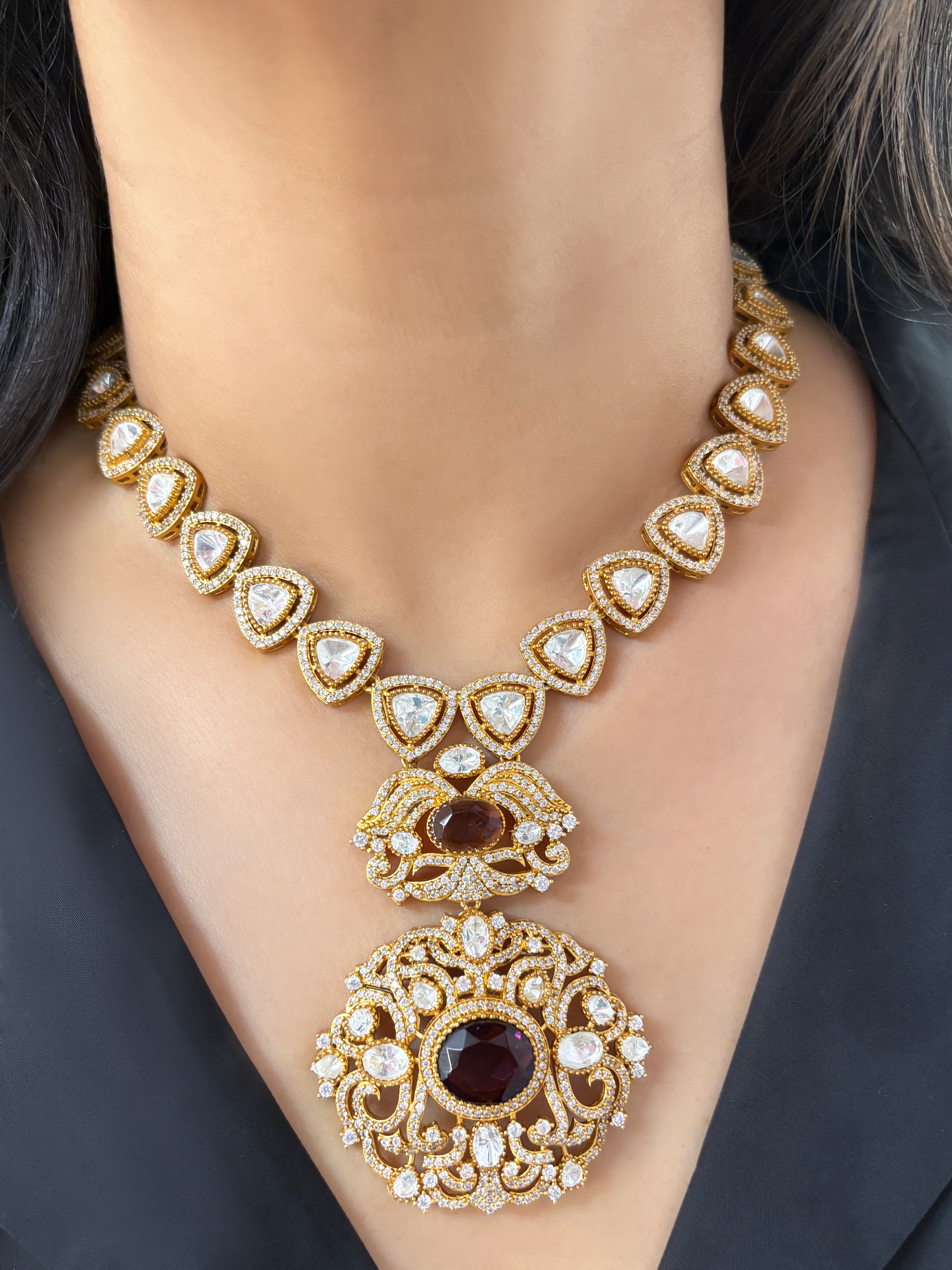 Miksha Polki Designer Necklace Set