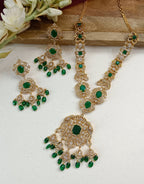 Faiza Gold Plated Diamond Necklace Set