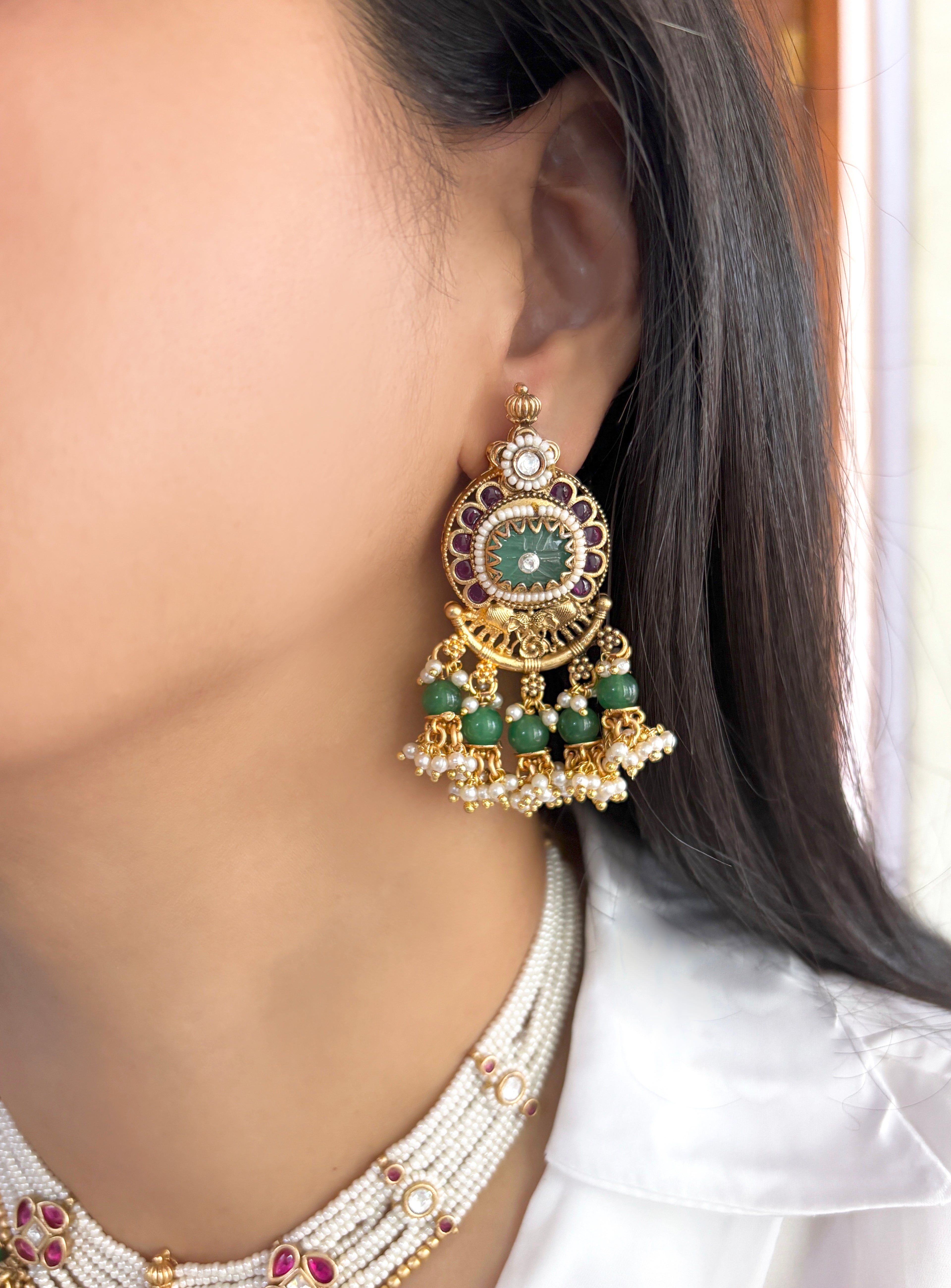 Akira Designer Rajwada Necklace Set