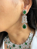 Aster Diamond Statement Necklace Set