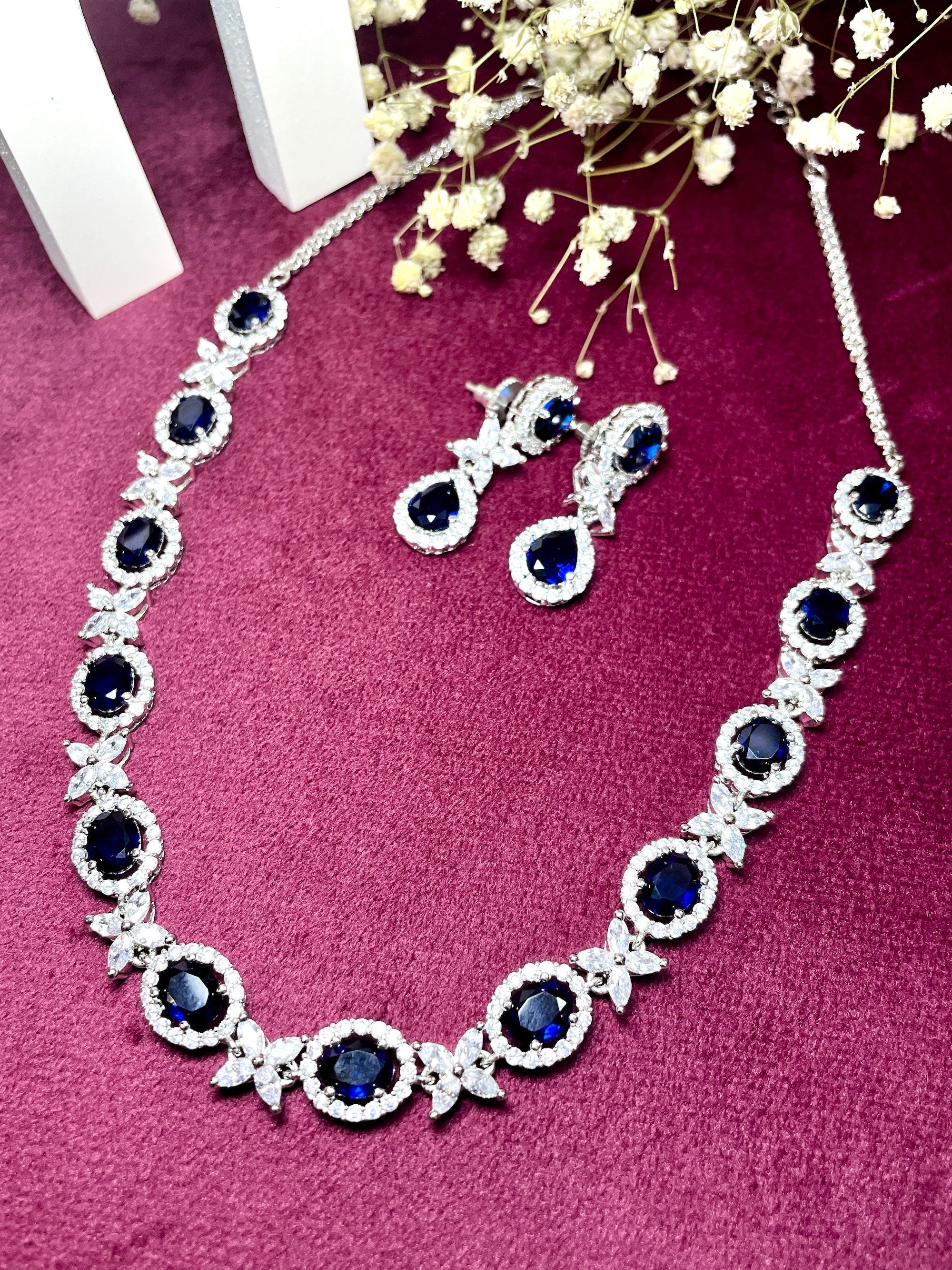 Evara Diamond Designer Necklace Set
