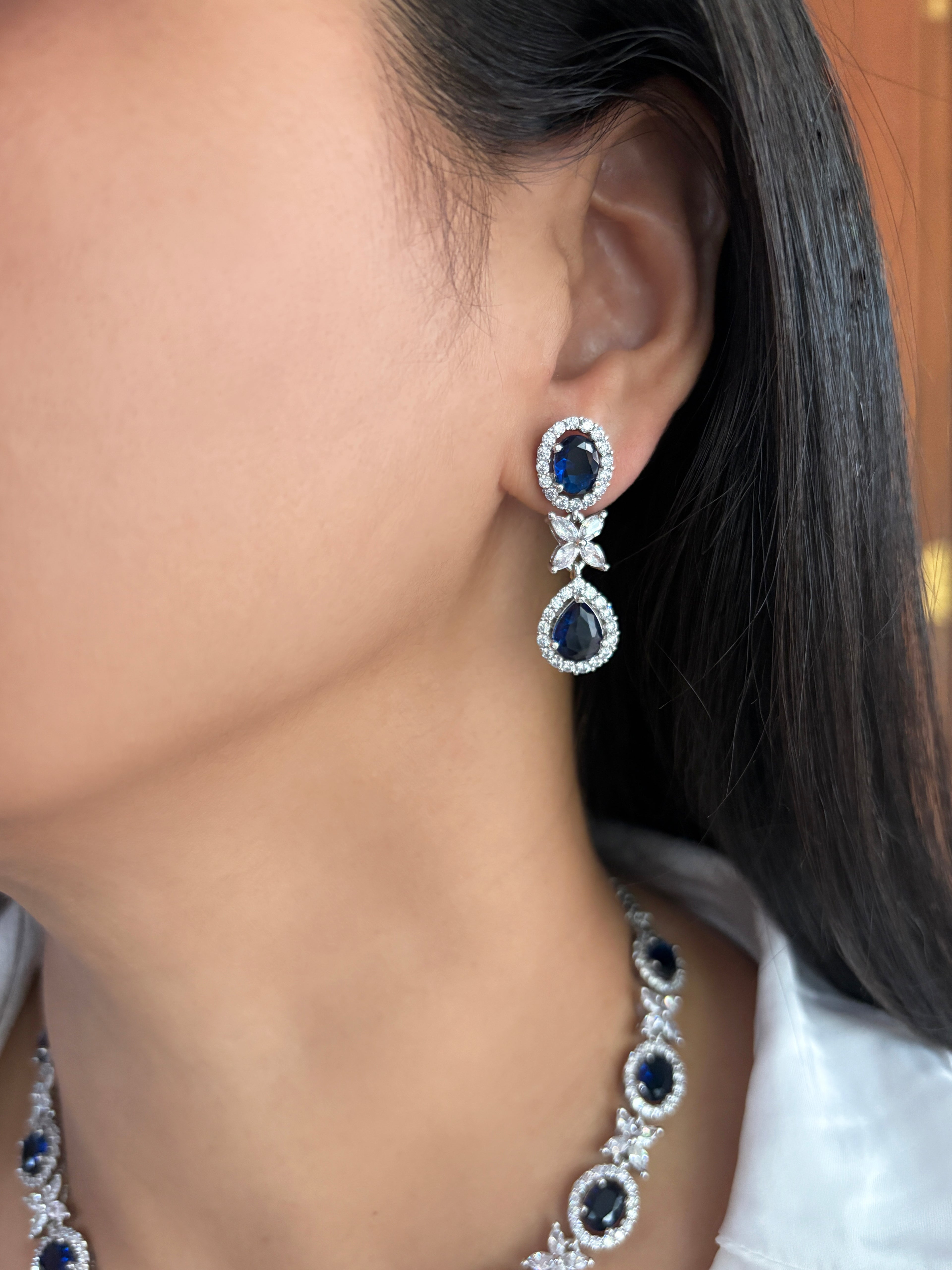 Evara Diamond Designer Necklace Set