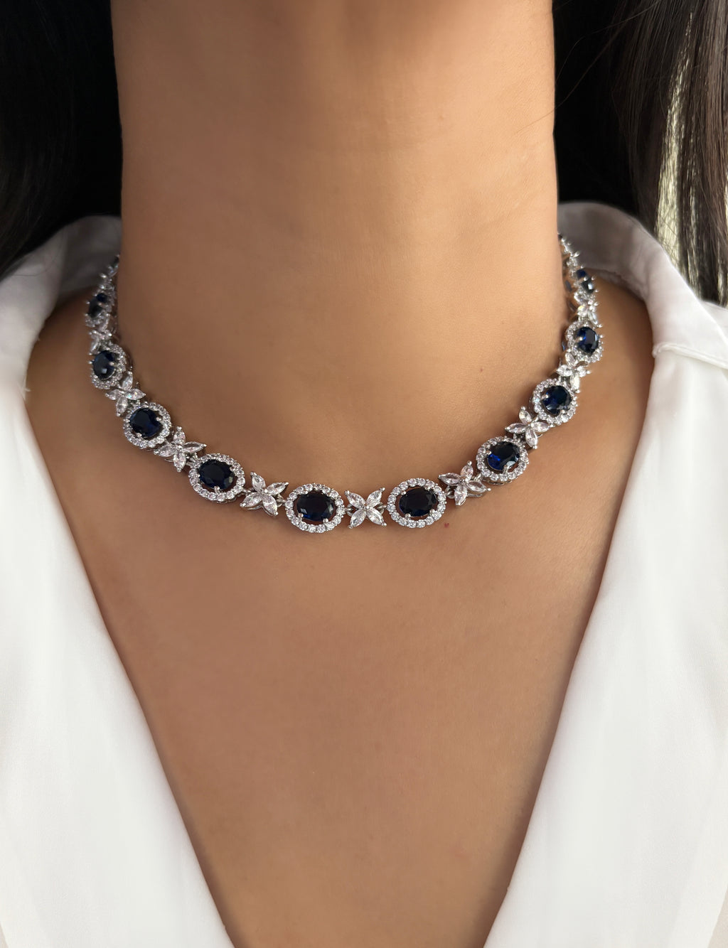 Evara Diamond Designer Necklace Set