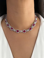 Evara Diamond Designer Necklace Set