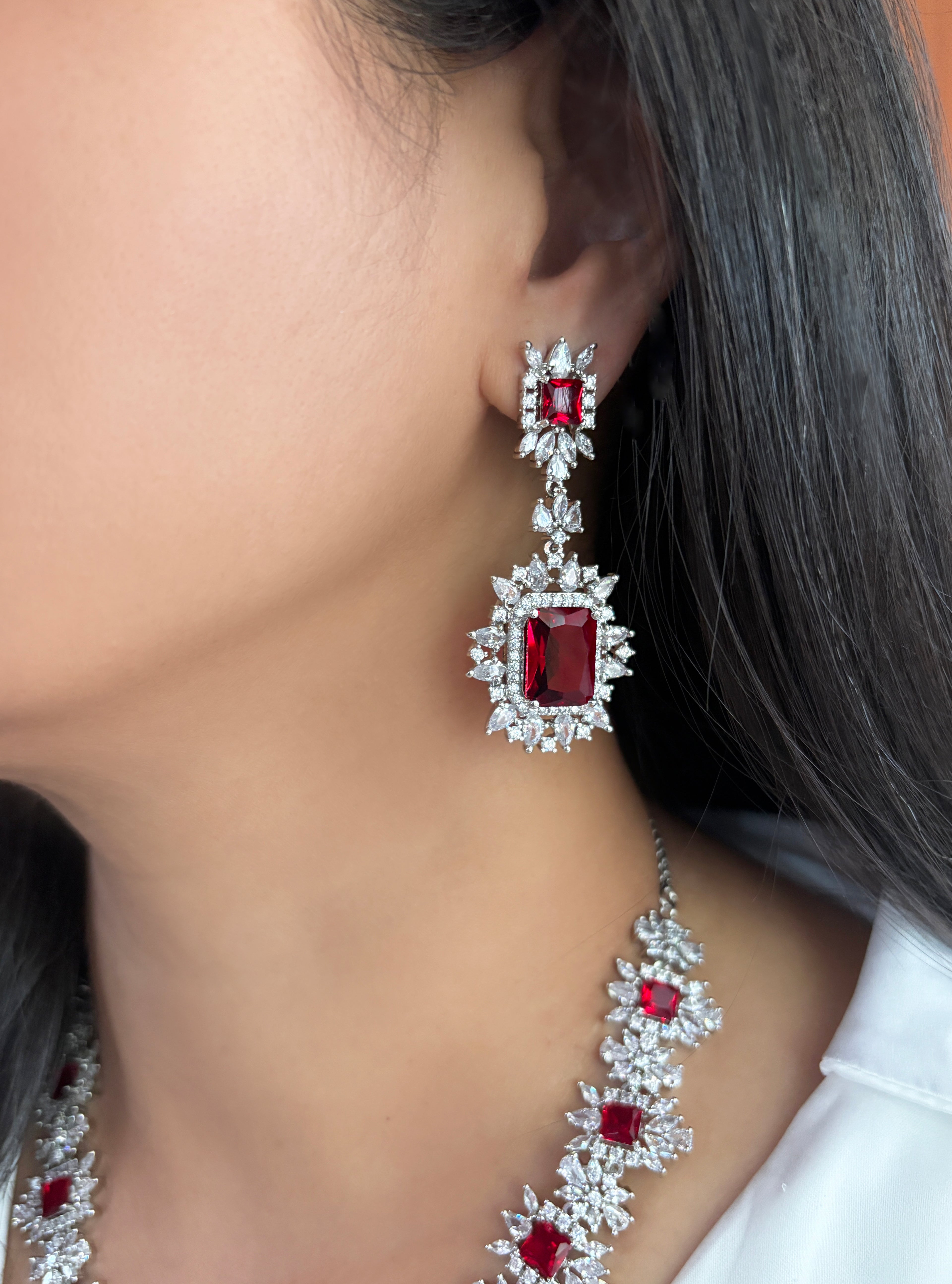 Georgia Classy Diamond Necklace Set