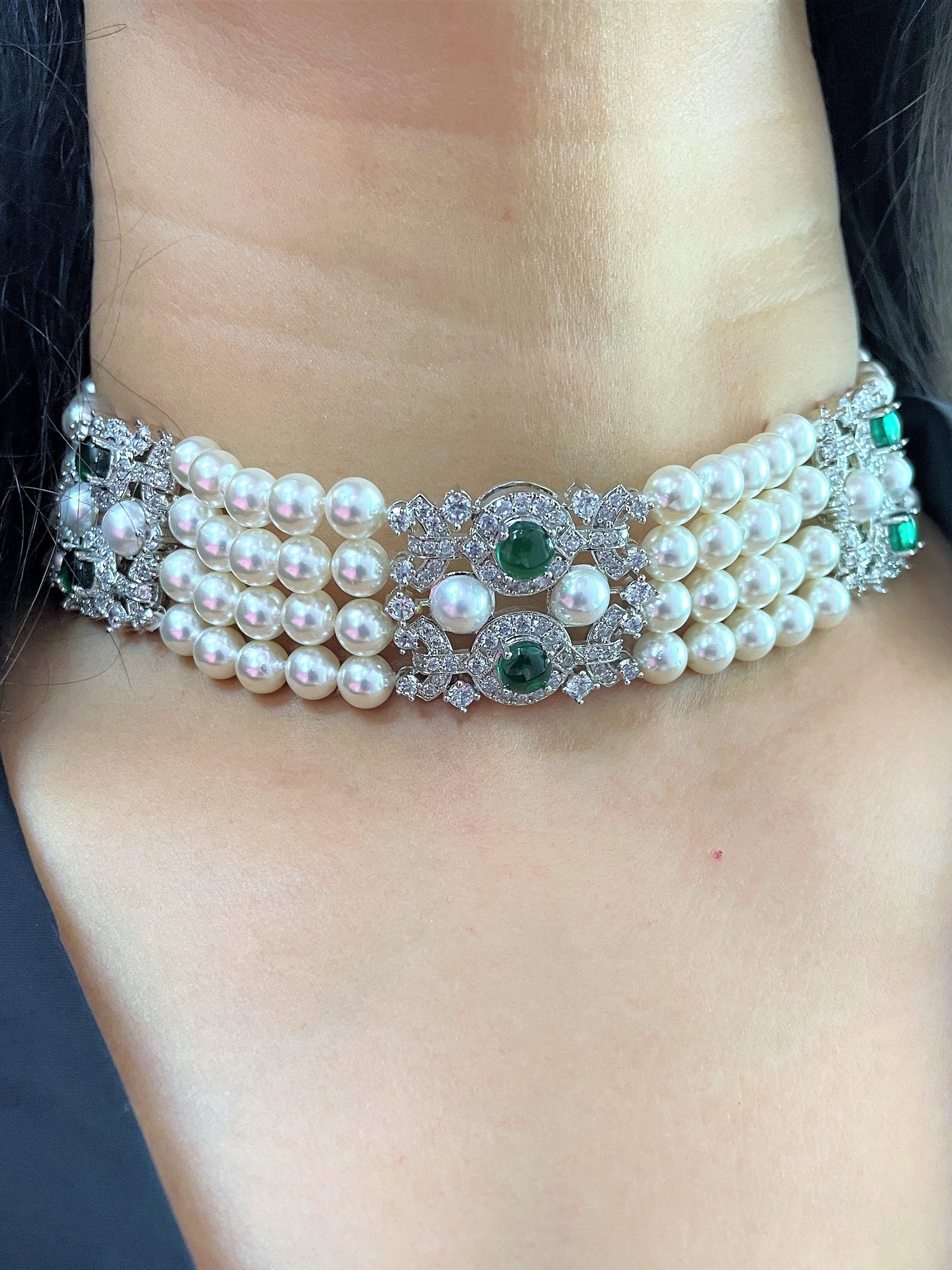 Charvi Pearl Choker Set