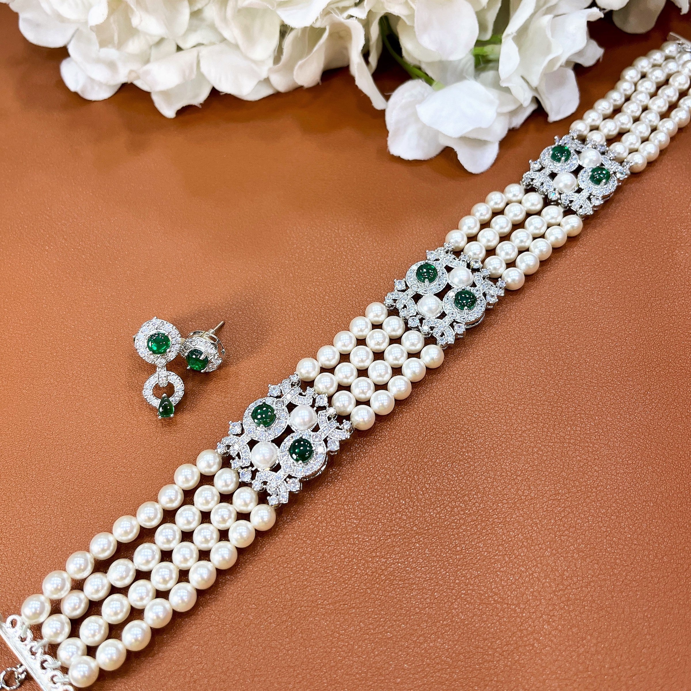 Charvi Pearl Choker Set