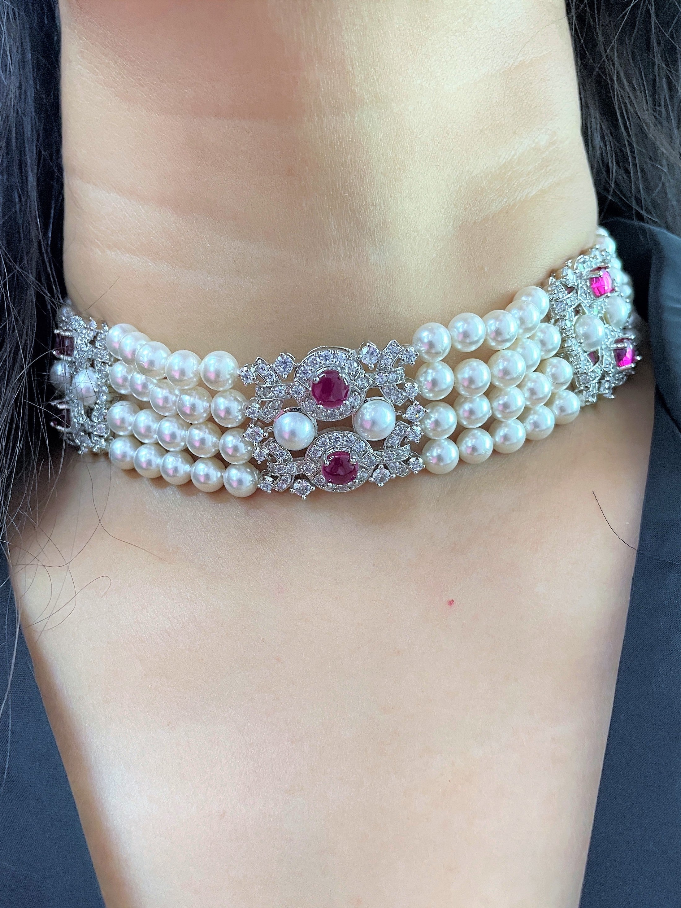 Charvi Pearl Choker Set
