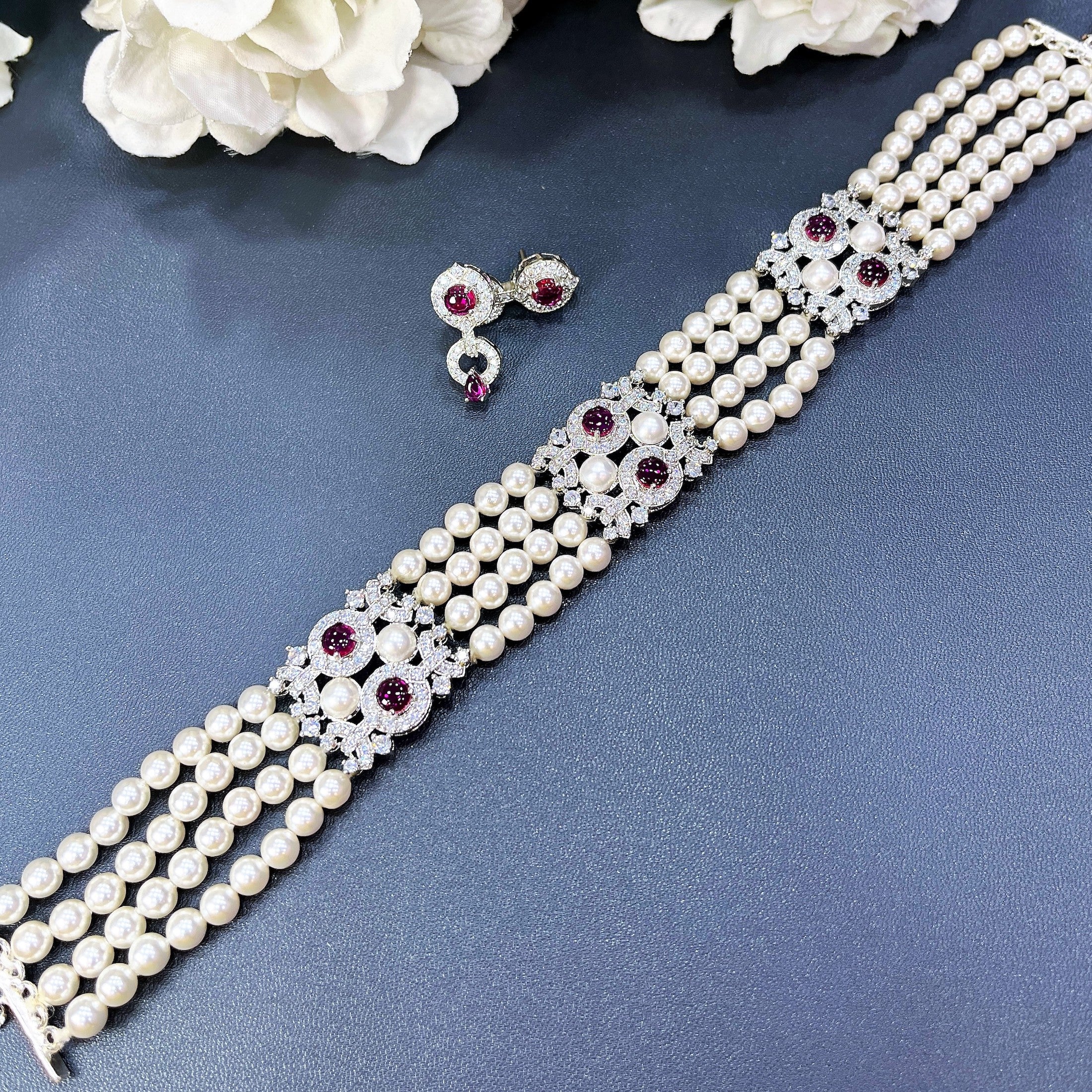 Charvi Pearl Choker Set