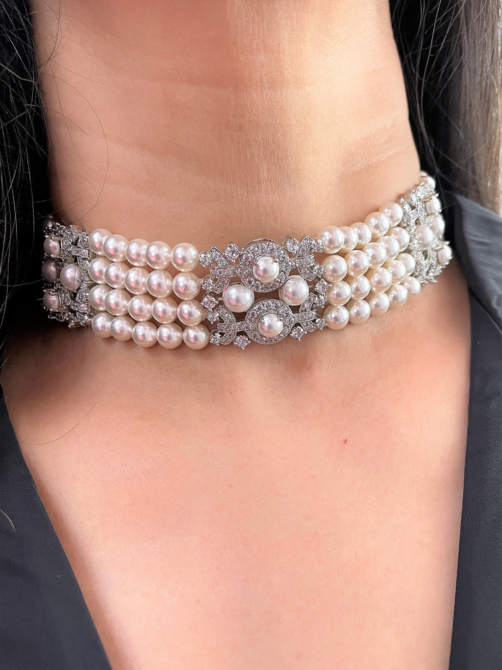 Charvi Pearl Choker Set