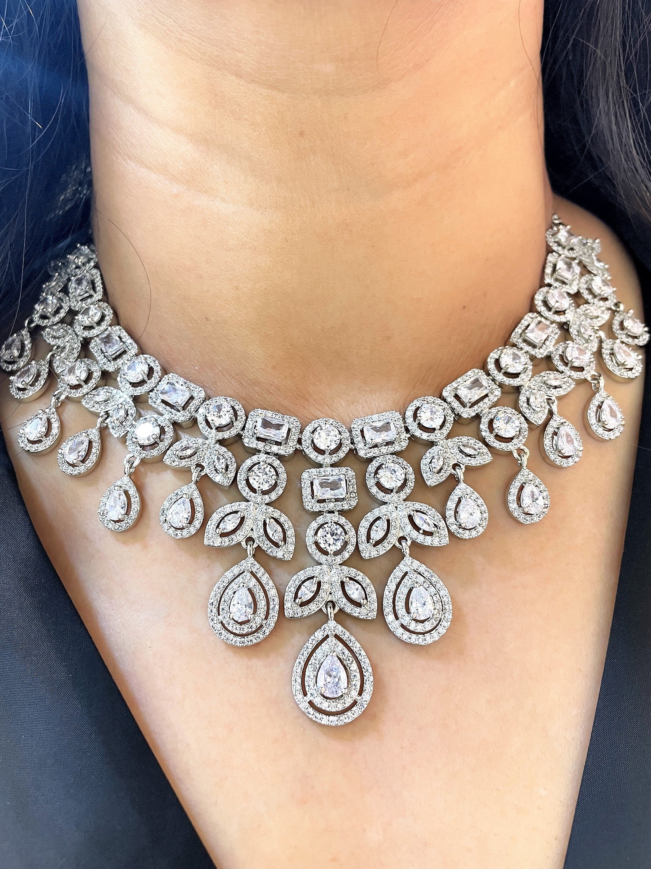 Breeze Diamond Designer Necklace Set