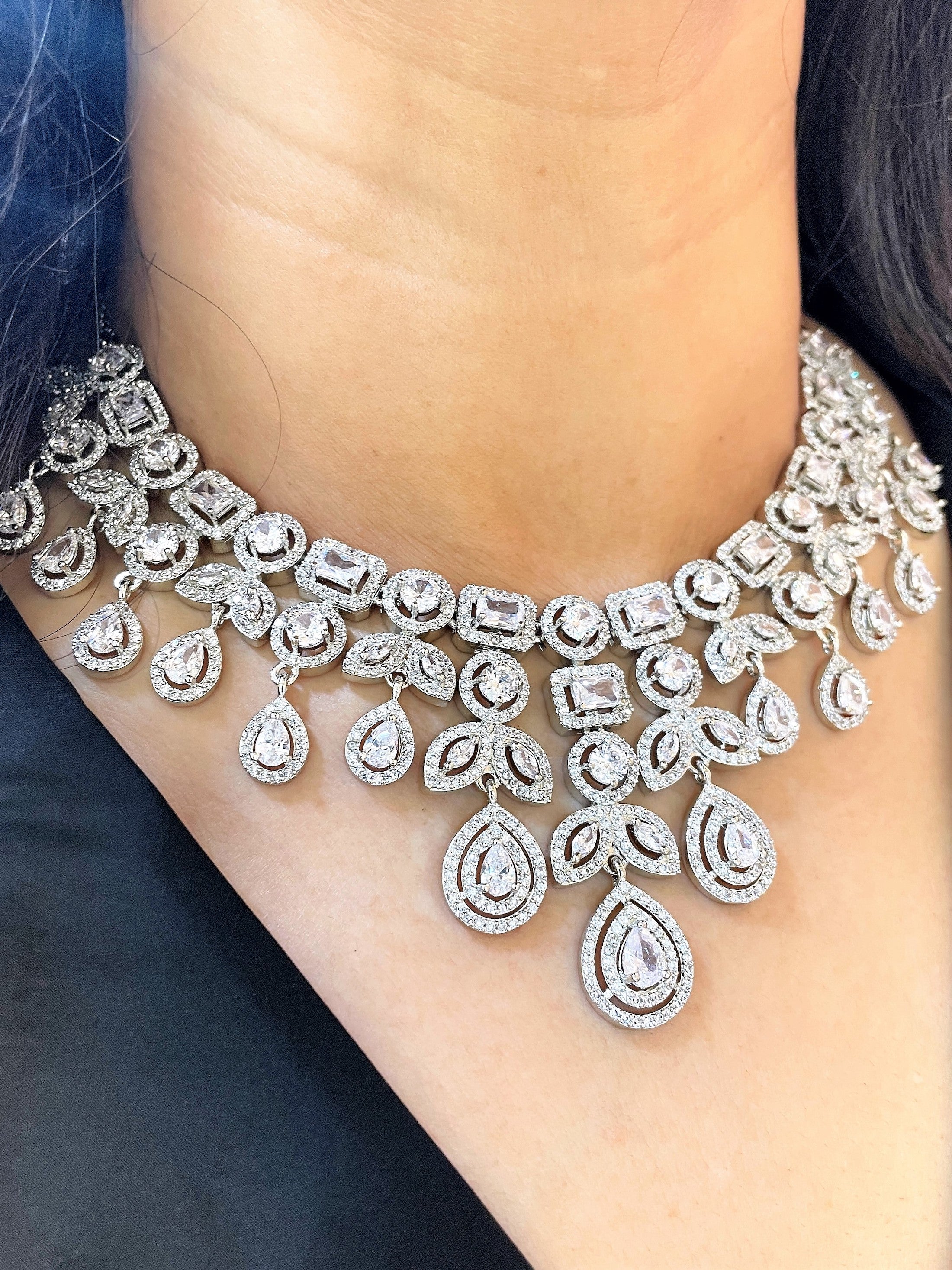 Breeze Diamond Designer Necklace Set
