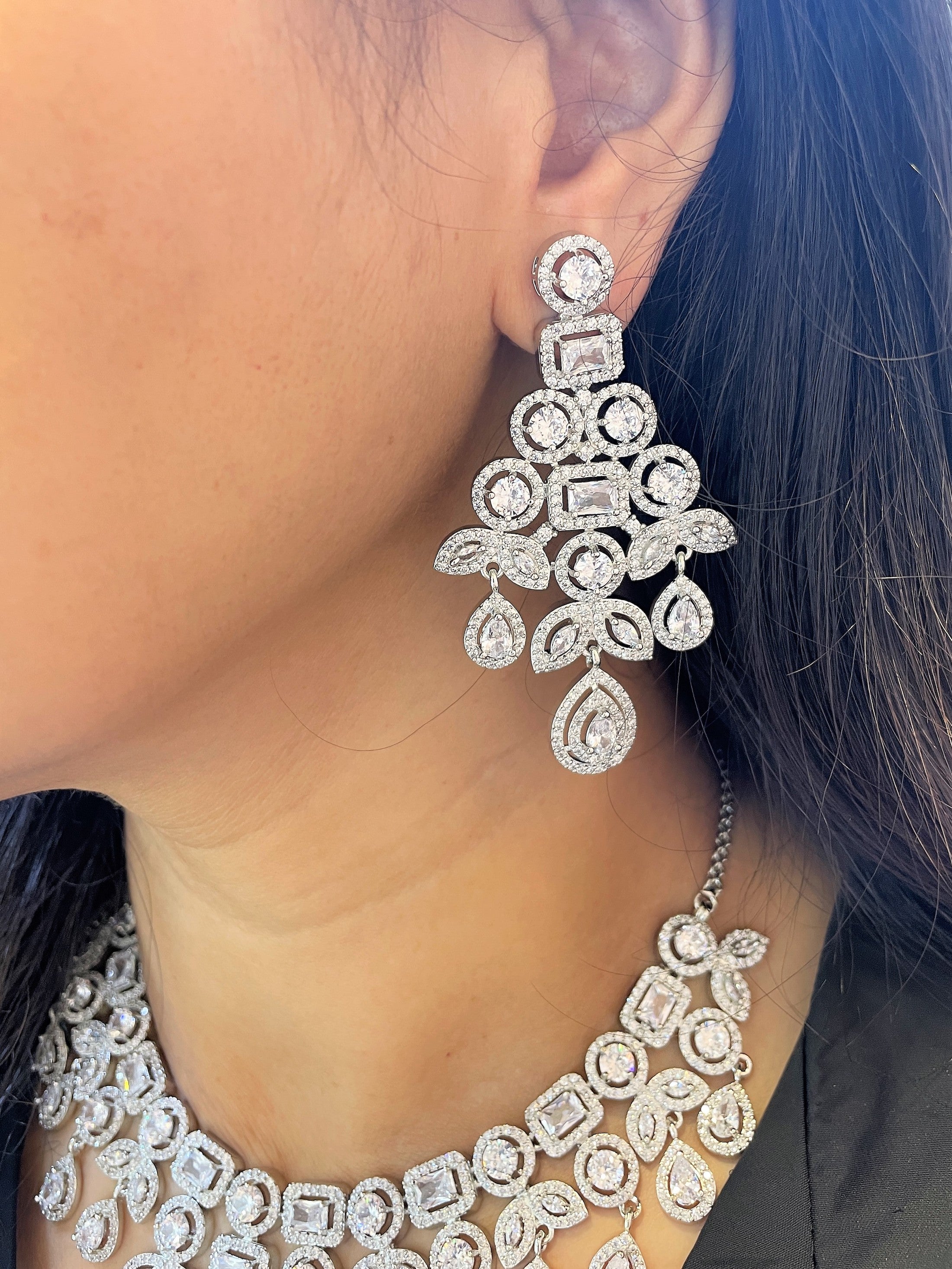 Breeze Diamond Designer Necklace Set