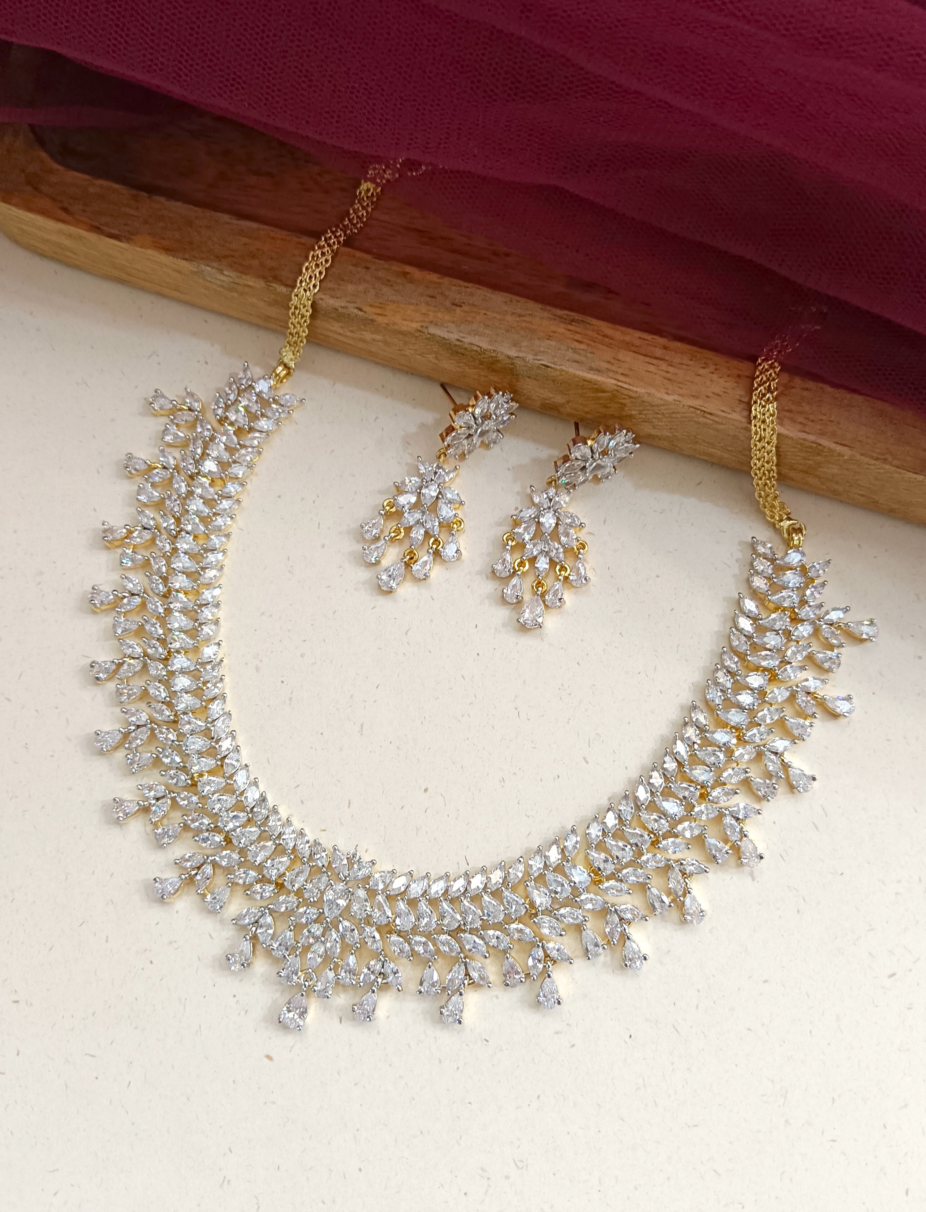Claire Elegant Diamond Necklace Set