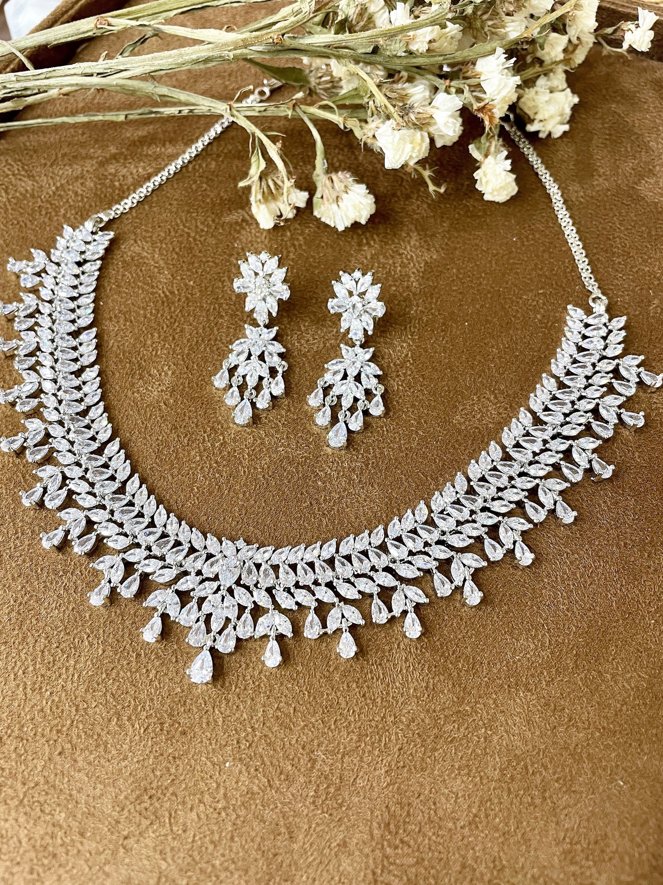 Claire Elegant Diamond Necklace Set