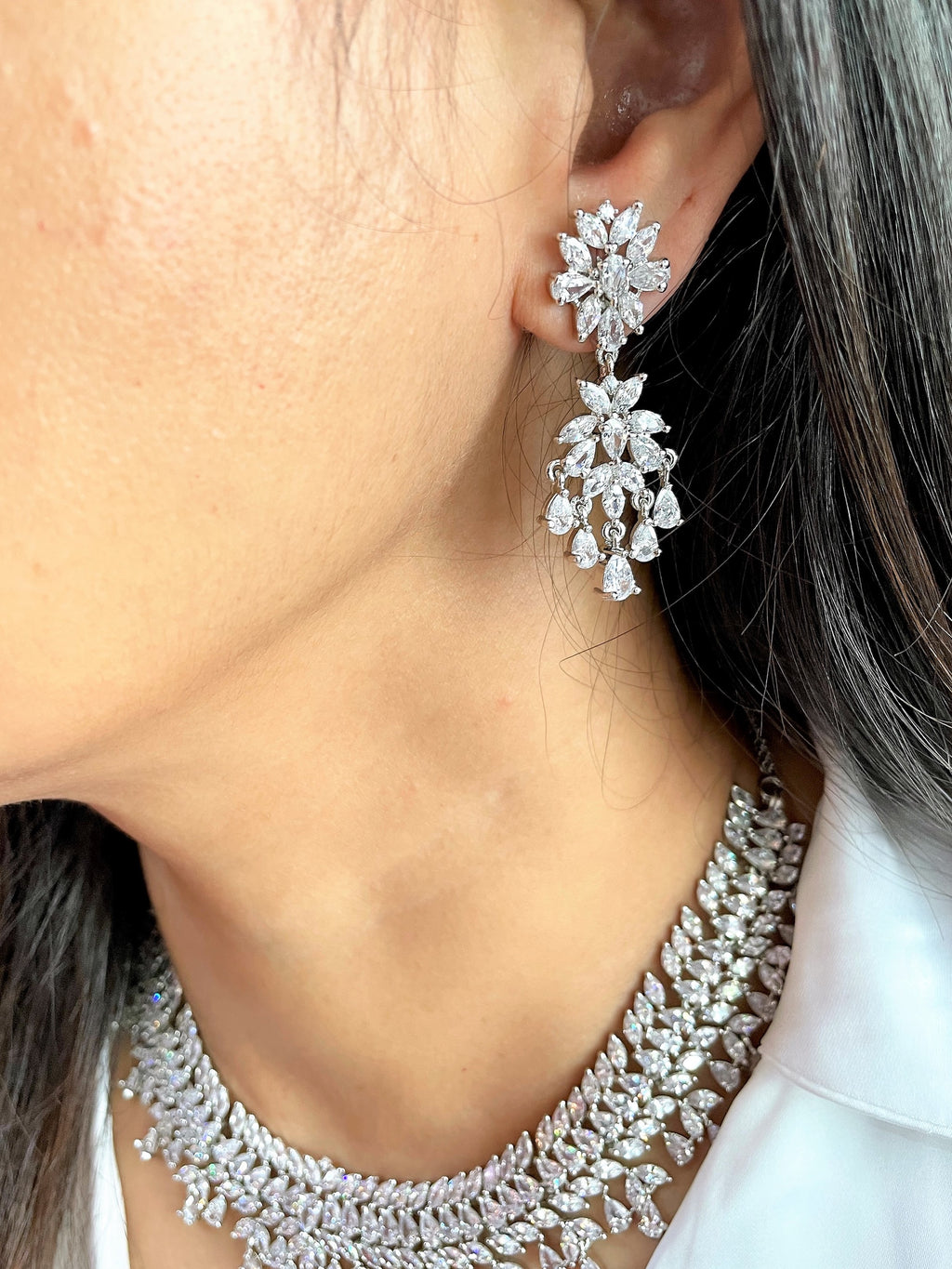 Claire Elegant Diamond Necklace Set