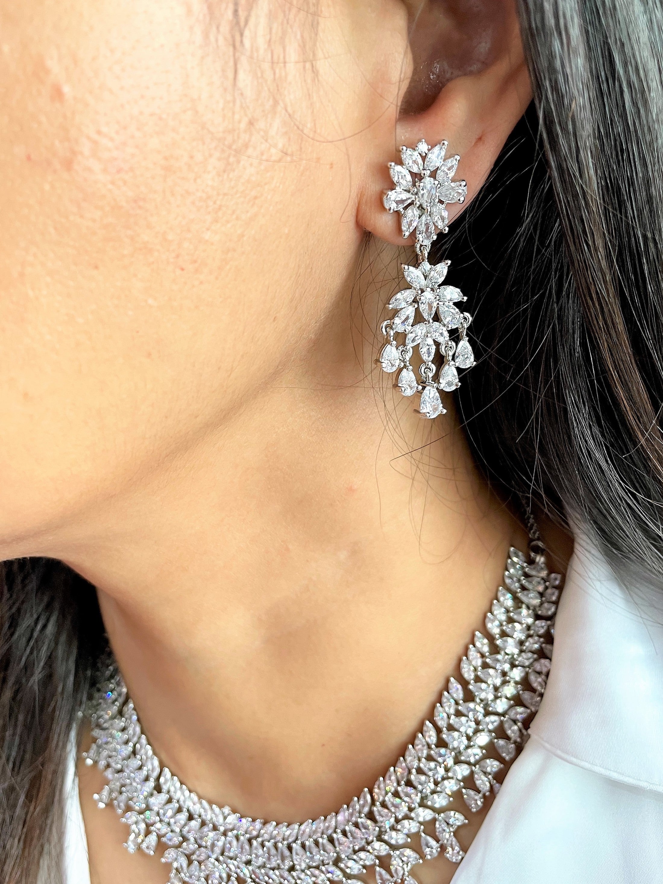 Claire Elegant Diamond Necklace Set