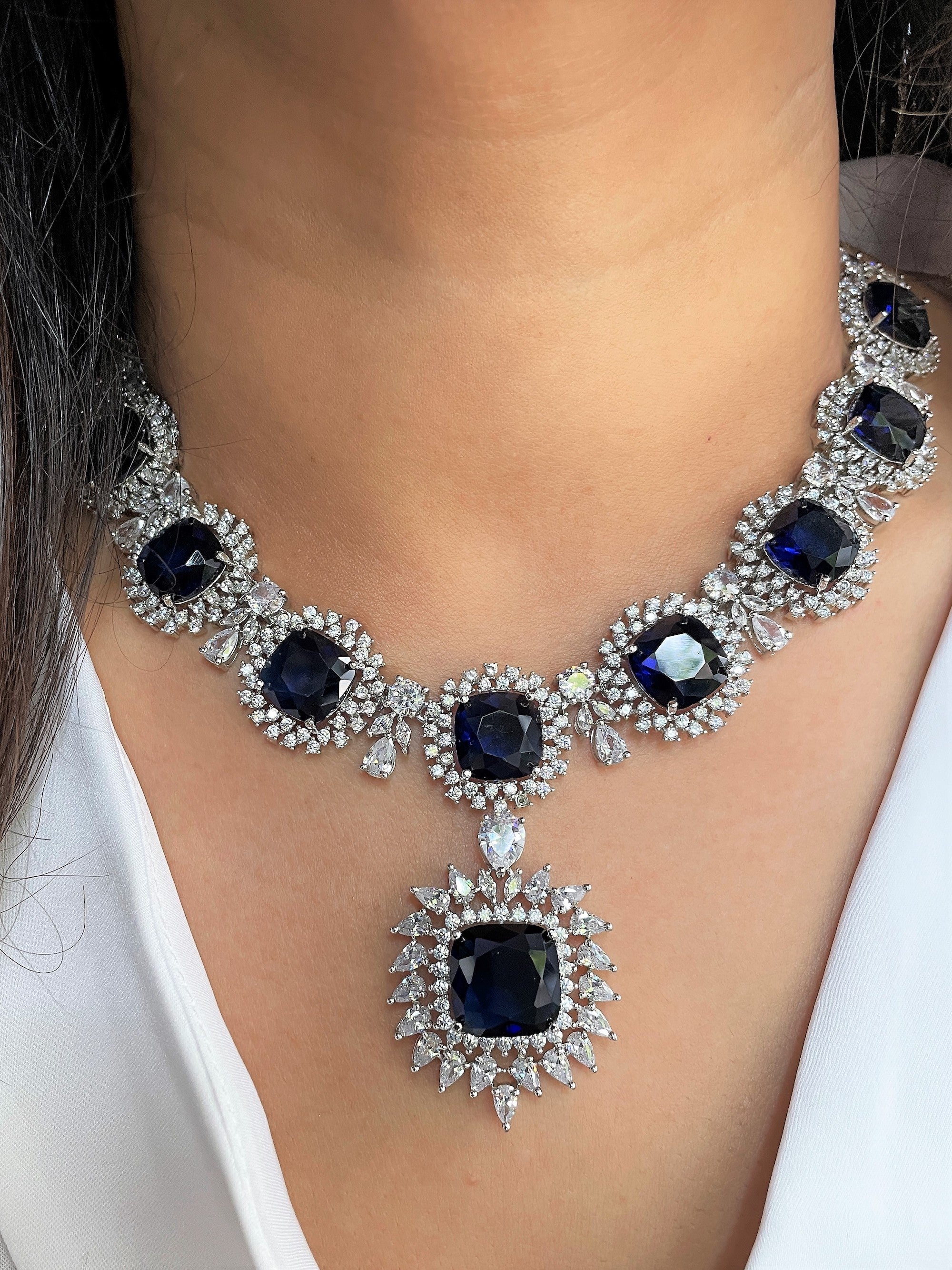 Mabel Designer Diamond Necklace Set