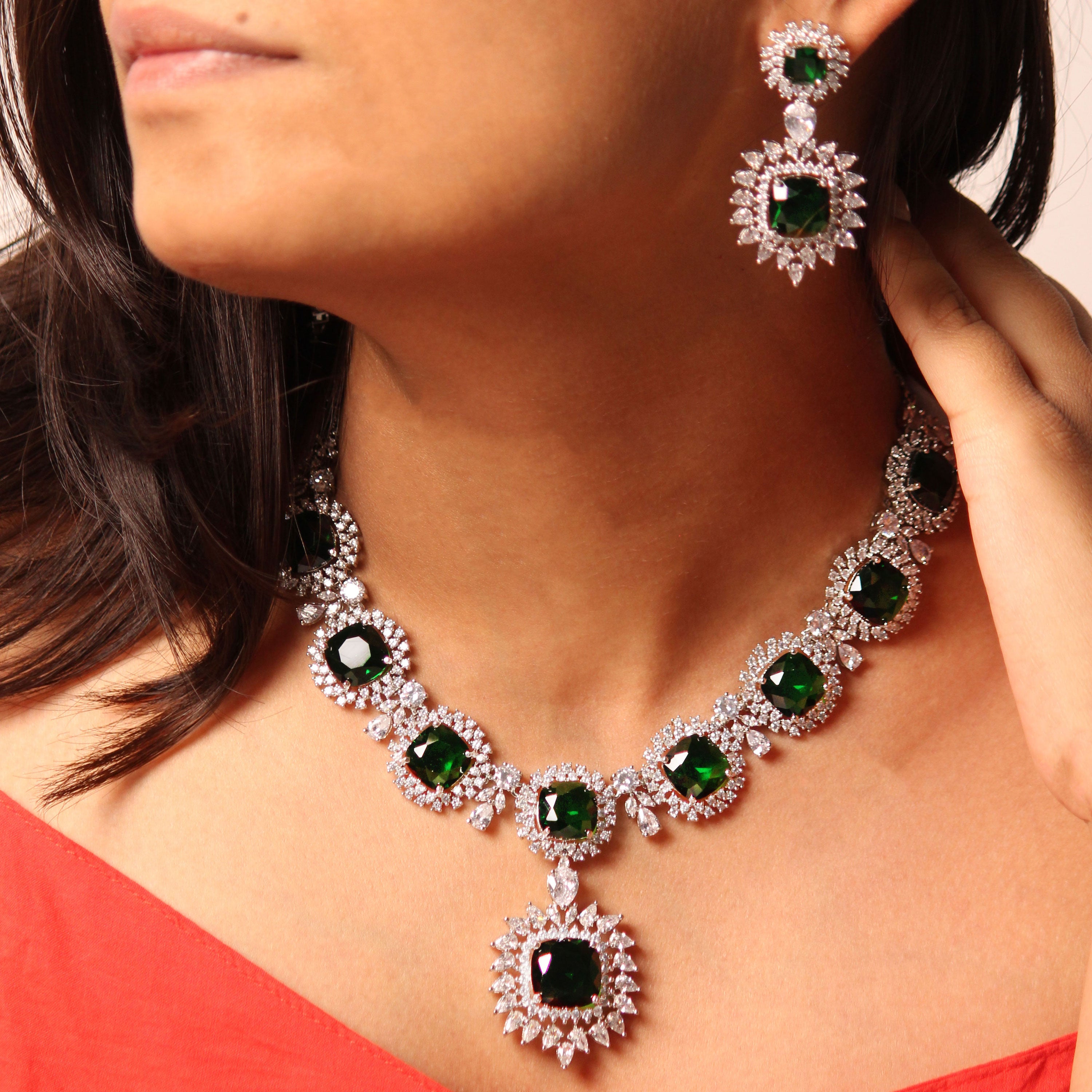 Mabel Designer Diamond Necklace Set