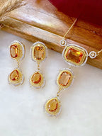 Arabella Diamond Designer Pendant Set