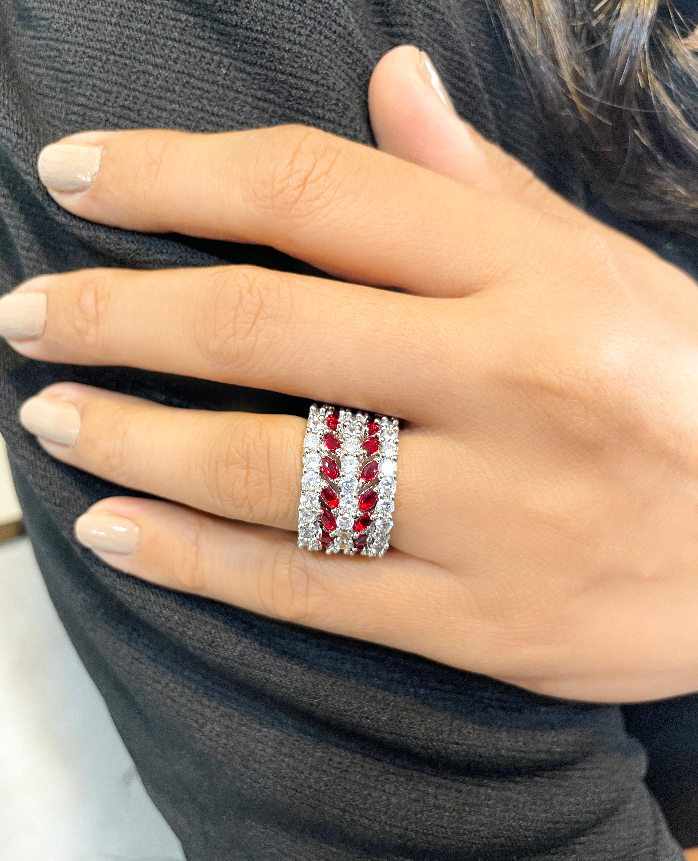 Freya Diamond Statement Ring