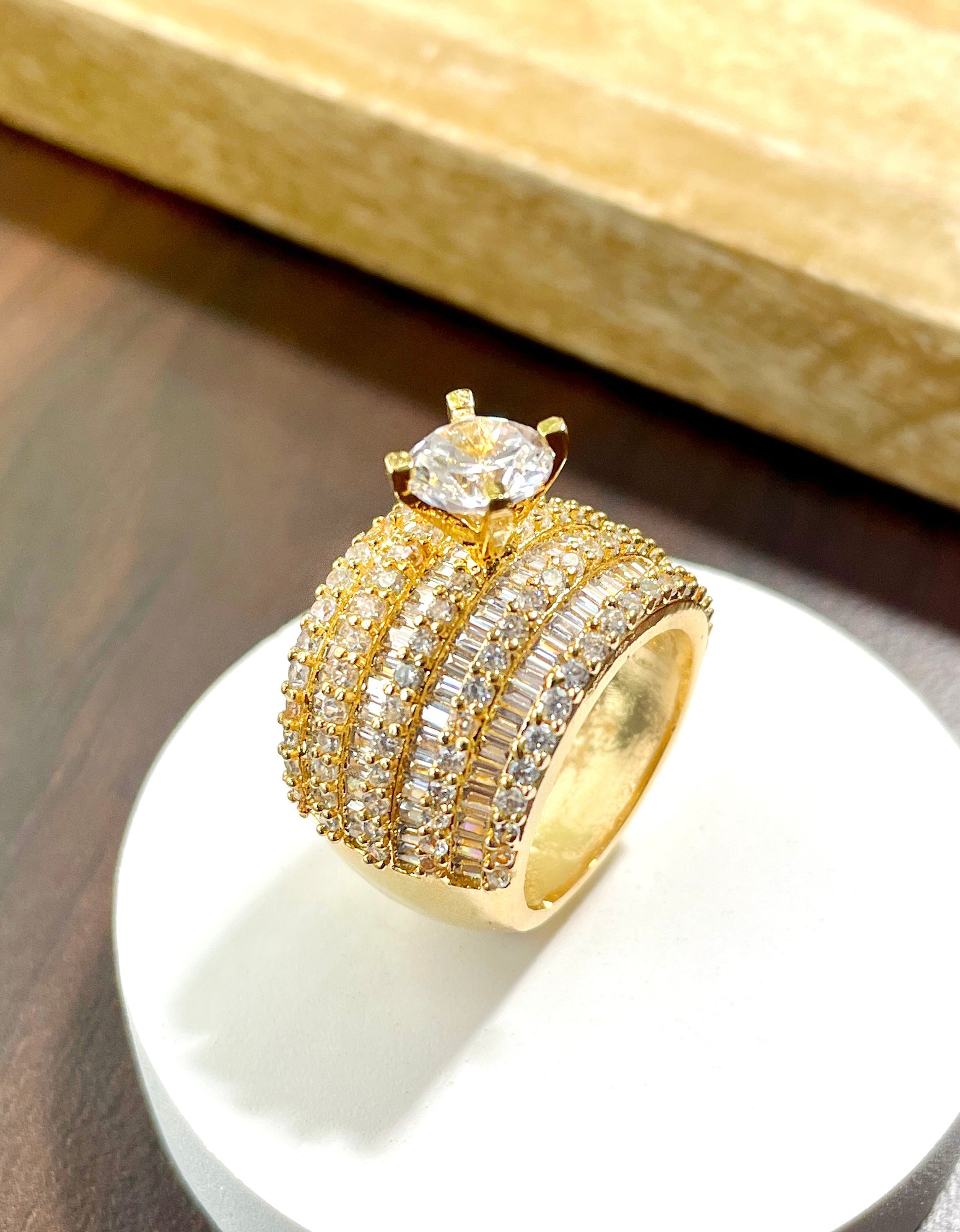 Inez Solitaire Diamond Designer Ring