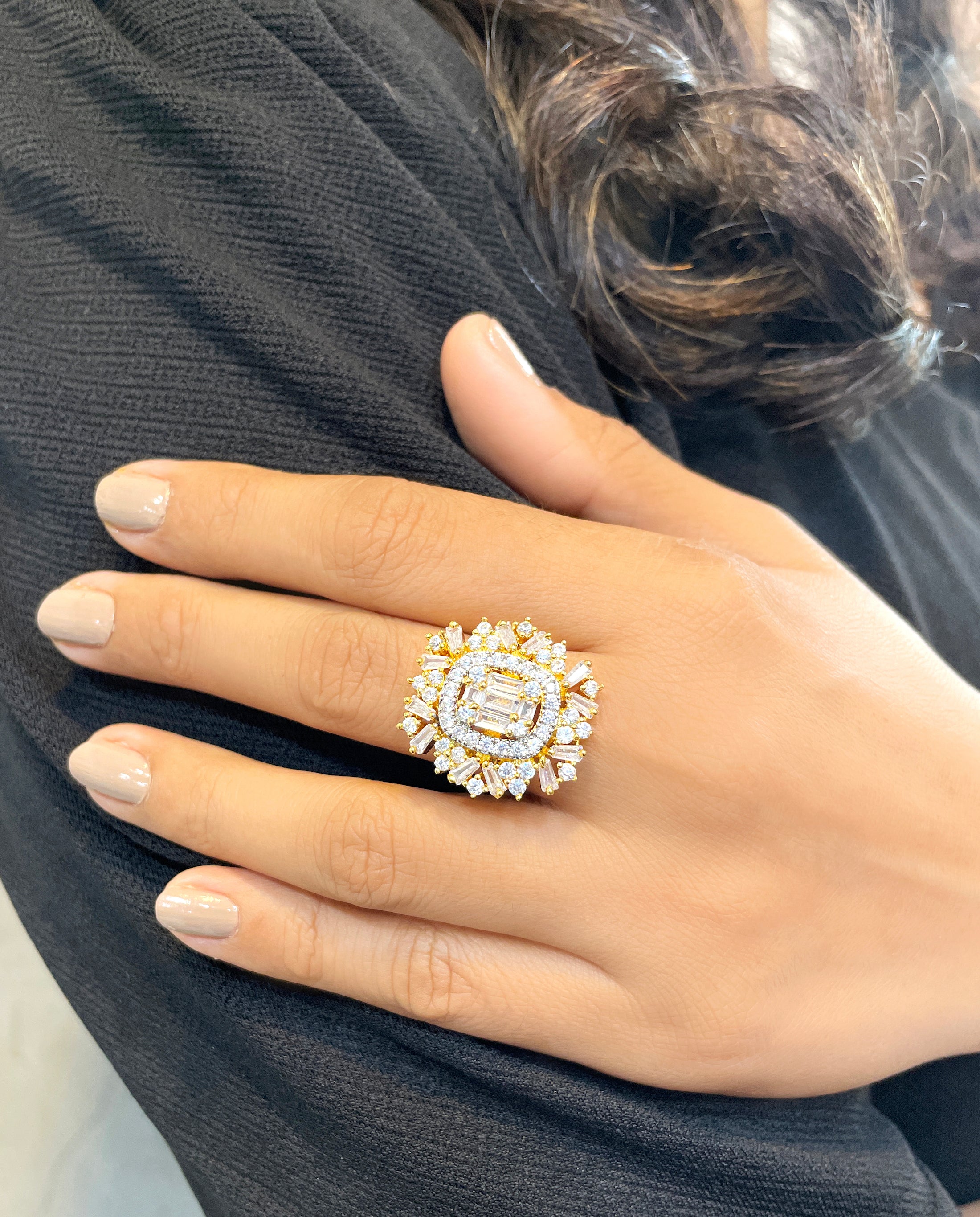 Cluster Diamond Ring