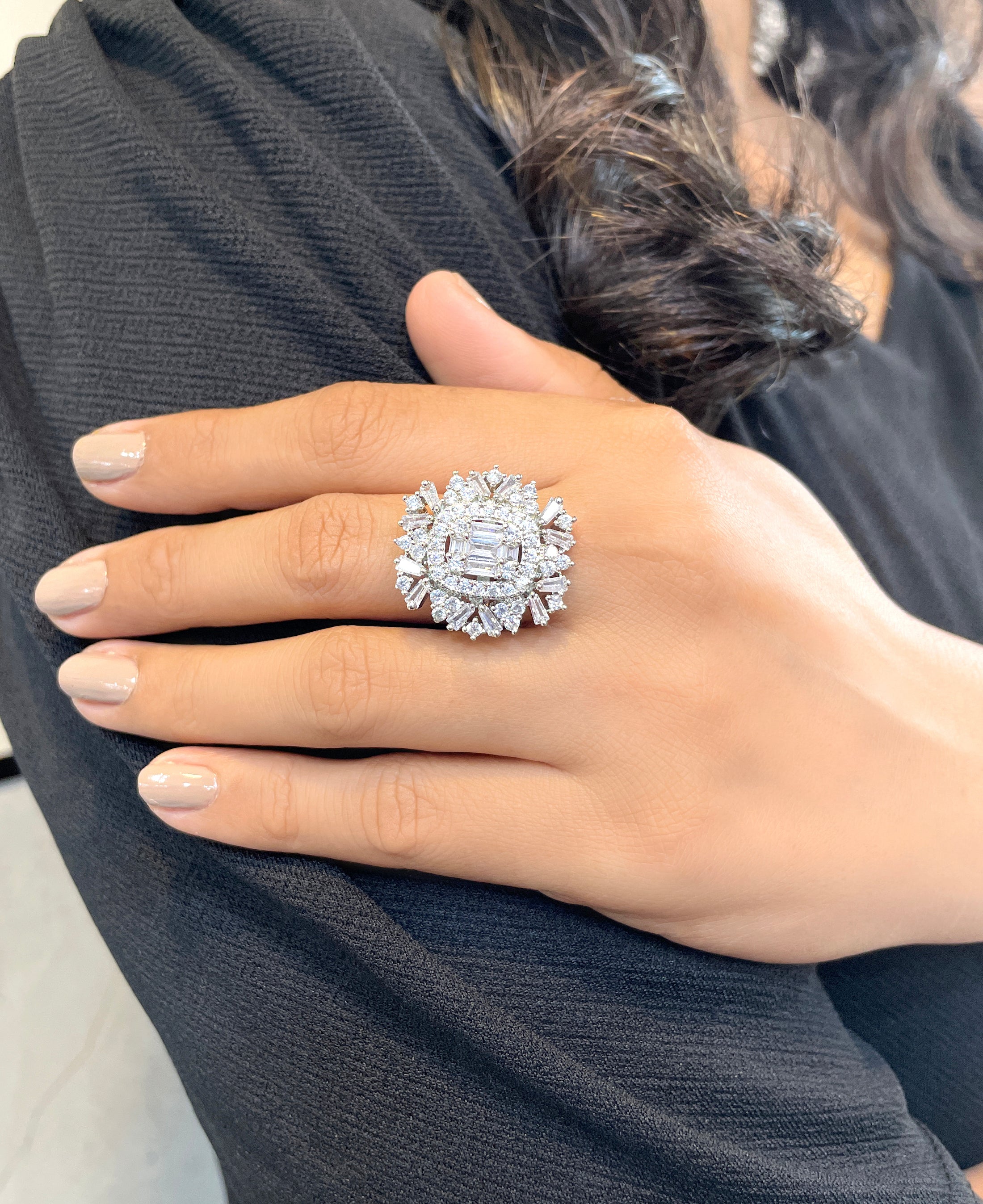 Cluster Diamond Ring